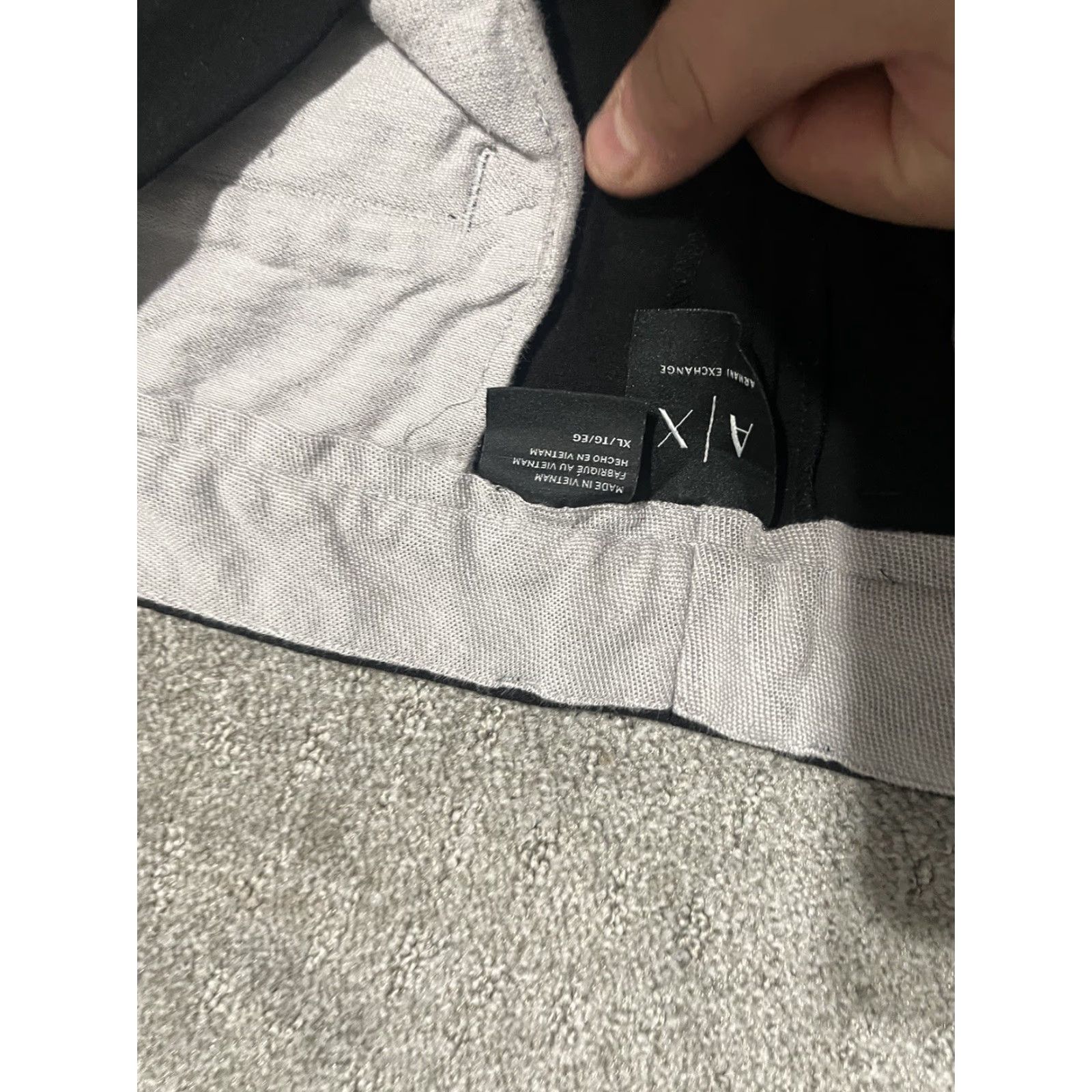 Armani Exchange Armani Exchange Pants Mens XL Black Viscose Blend Modern Lightweight Casual Dress Style City Logo Straight Front Size US 36 / EU 52 - 4 Thumbnail