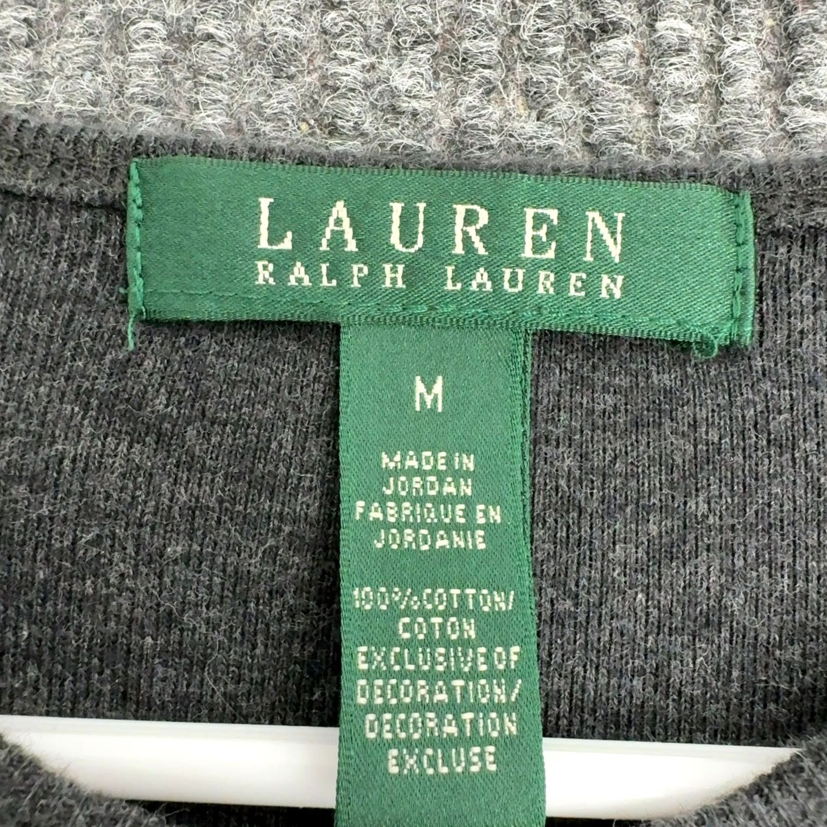 Ralph Lauren Lauren Ralph Lauren Top Womens M Gray Cotton Long Sleeve Pocket Casual Classic Shirt Ladies M Gray Pocket Size M / US 6-8 / IT 42-44 - 3 Thumbnail