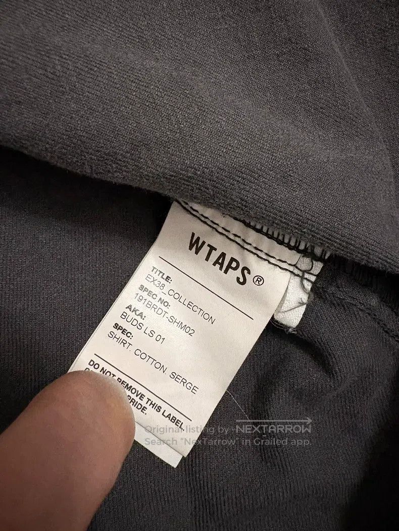 Wtaps Wtaps Wear a washed black and gray shirt Size US XL / EU 56 / 4 - 7 Thumbnail