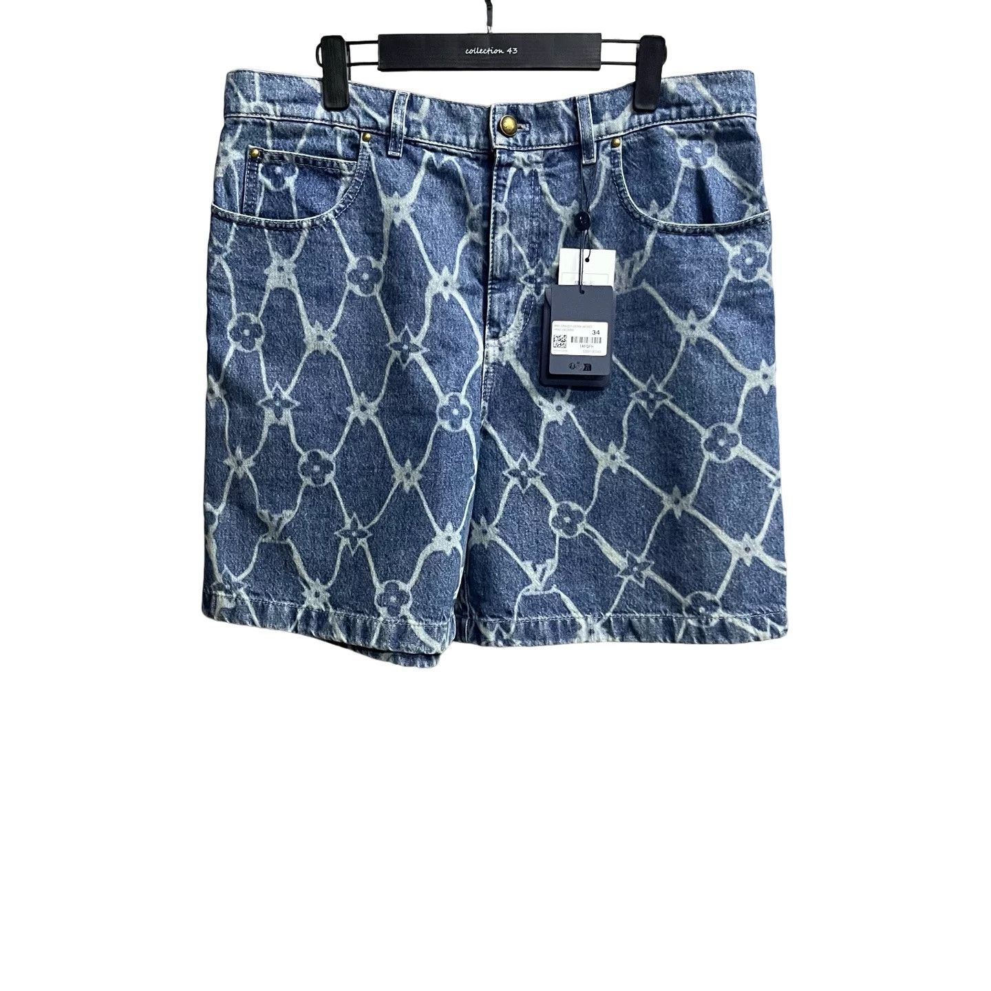 Louis Vuitton Louis Vuitton Craggy Monogram Denim Shorts Size 34 Size US 34 / EU 50 - 1 Thumbnail