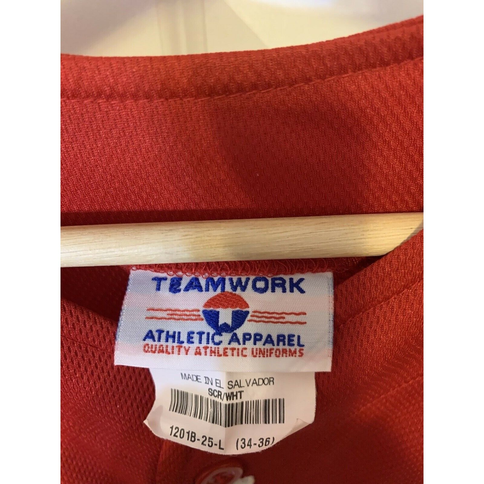 Other Teamwork REBELS Men’s Sz L 34-36 Baseball jersey no 14 red b Size US L / EU 52-54 / 3 - 2 Thumbnail