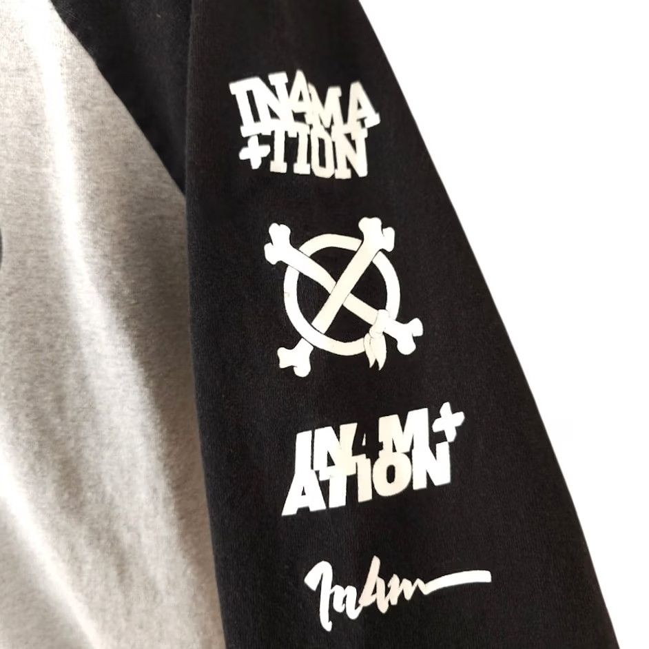 Vintage In4mation T Shirt Mens XL Gray Black Poison Control Knock Back Raglan Tee Size US XL / EU 56 / 4 - 4 Thumbnail