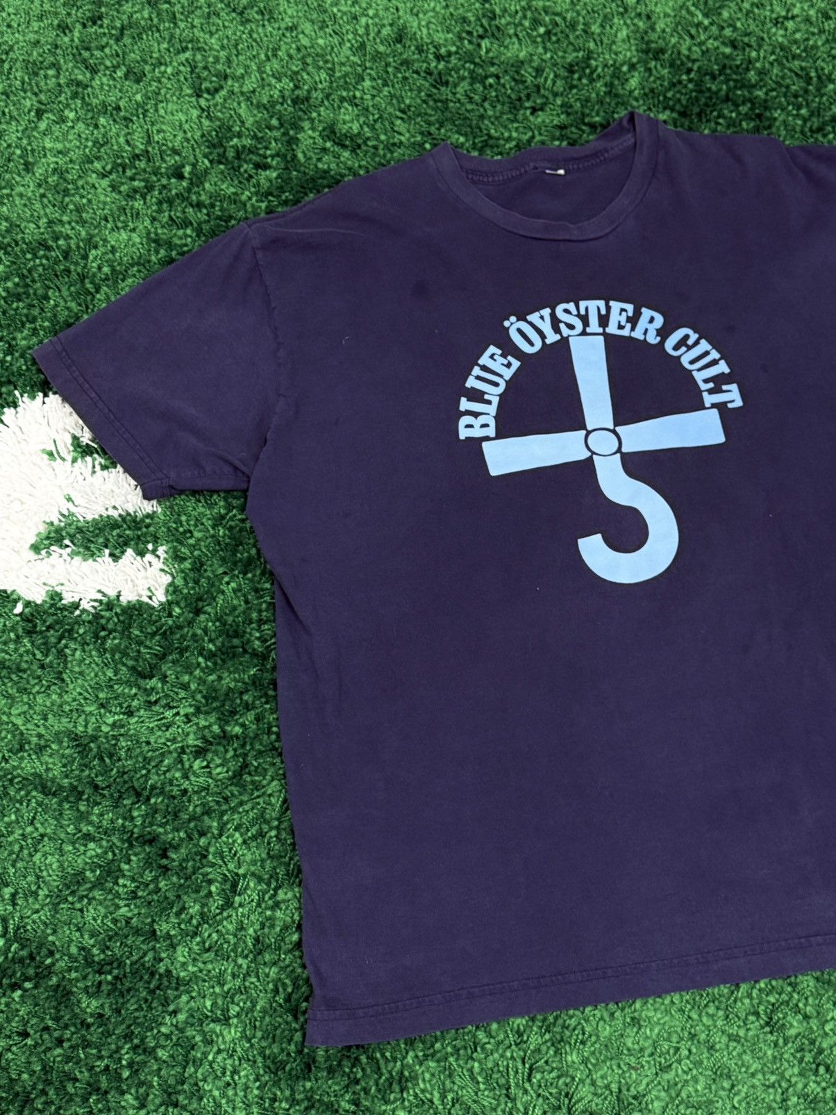 Vintage Vintage Blue Oyster Cult Tee Navy Logo SZ. XL 90s Band Size US XL / EU 56 / 4 - 2 Thumbnail