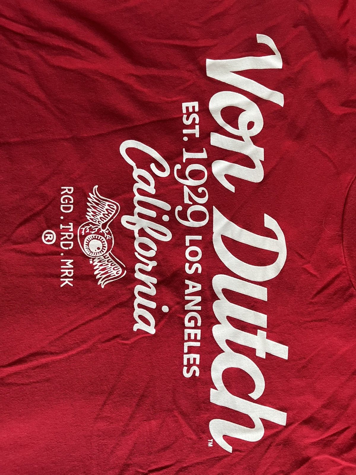 Von Dutch Vintage-Inspired Von Dutch Red Graphic Tee - Y2K Streetwear Size US M / EU 48-50 / 2 - 3 Thumbnail