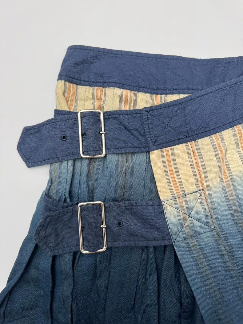 Vivienne Westwood Vivienne Westwood size2 Blue and white gradient pleated ski Size 27" / US 4 / IT 40 - 2 Thumbnail