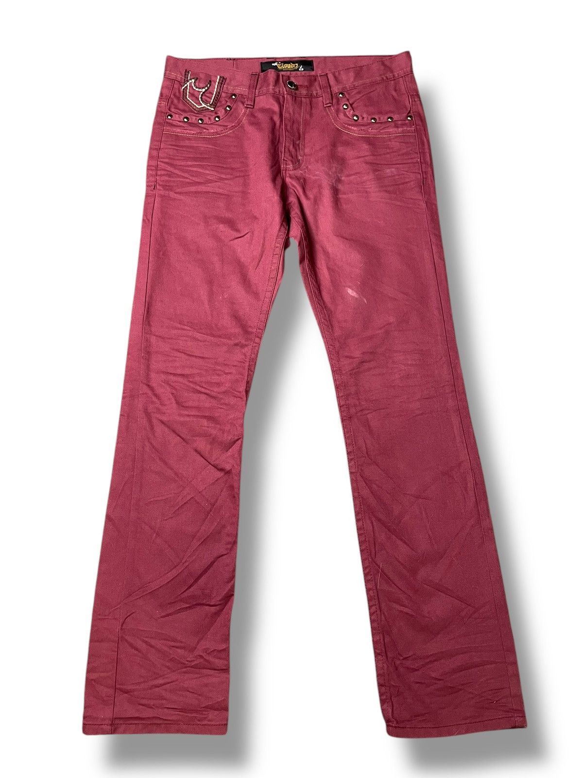 Japanese Brand × Vintage Vintage CLOUD72 Denim Embroidered Jeans (92) Size US 35 - 6 Thumbnail