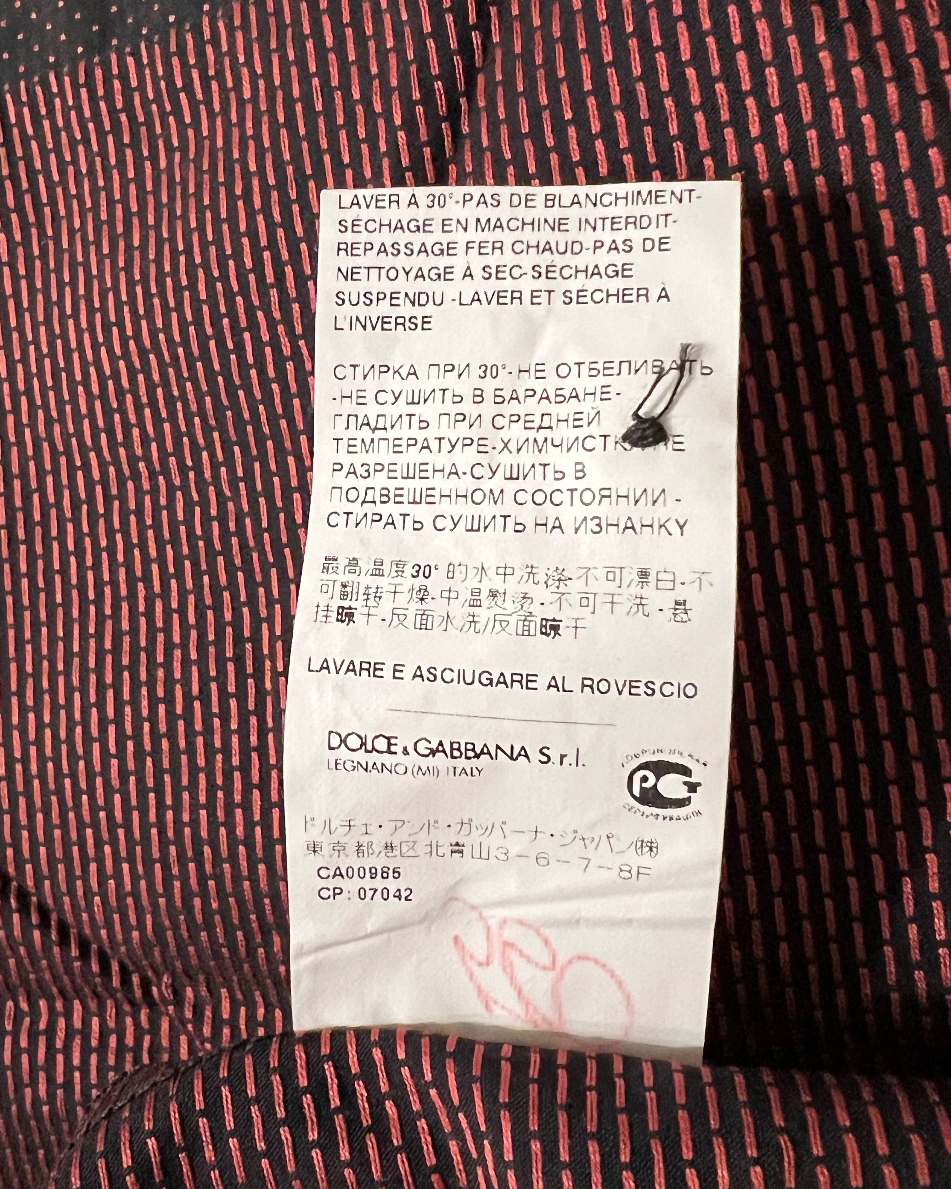 Dolce & Gabbana DOLCE & GABBANA GOLD FIT SHIRT SIZE S / 15/38 Size US S / EU 44-46 / 1 - 8 Thumbnail
