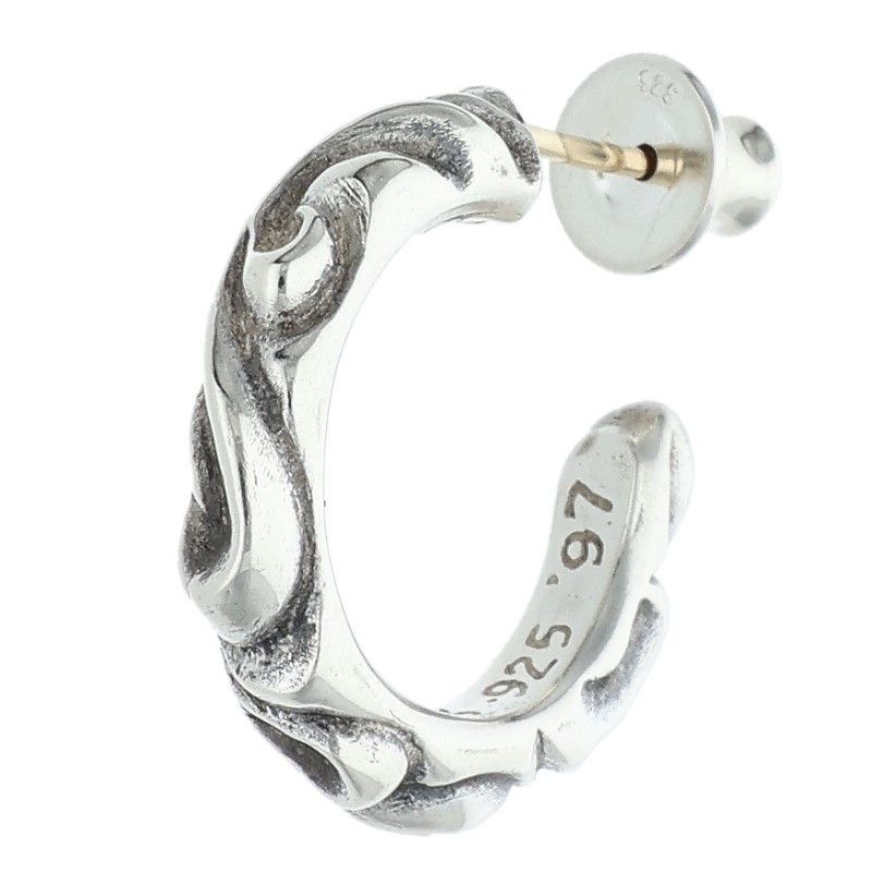 Chrome Hearts Chrome Heart Scroll Earrings | Grailed