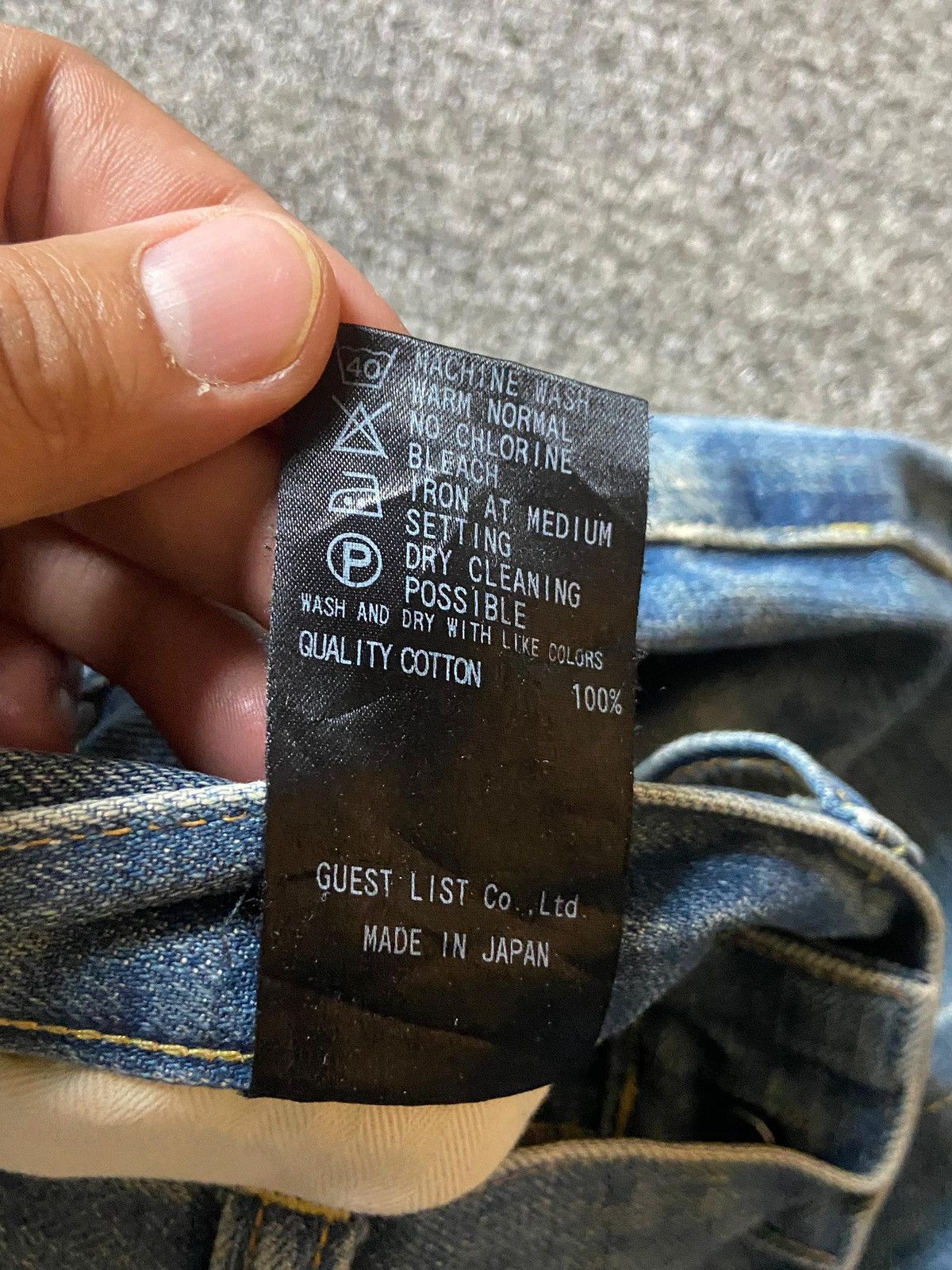 Japanese Brand × Jean × Vintage Vintage RED CARD Straight Cut Denim Jeans (128) Size US 34 / EU 50 - 8 Thumbnail