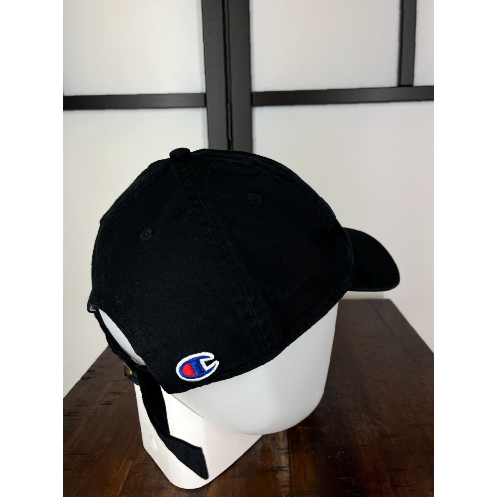 Champion Champion Hat Cap Adjustable One Size Black Purple Cotton Golf Style Logo Mens Size ONE SIZE - 7 Thumbnail