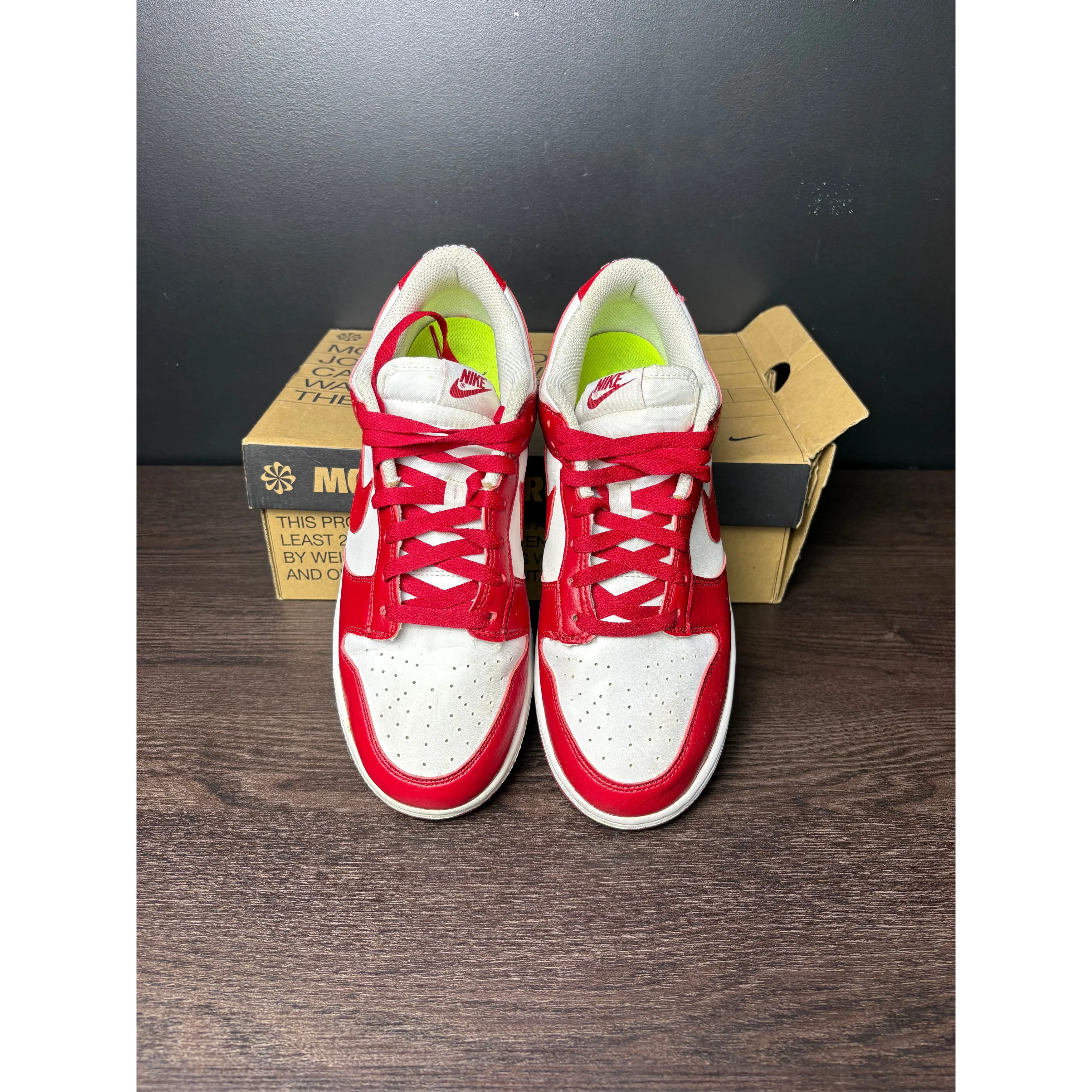 Nike Nike Dunk Low Next Nature "White Gym Red" (Women's) **PRE-OWNED** Size US 11.5 / EU 44-45 - 3 Thumbnail