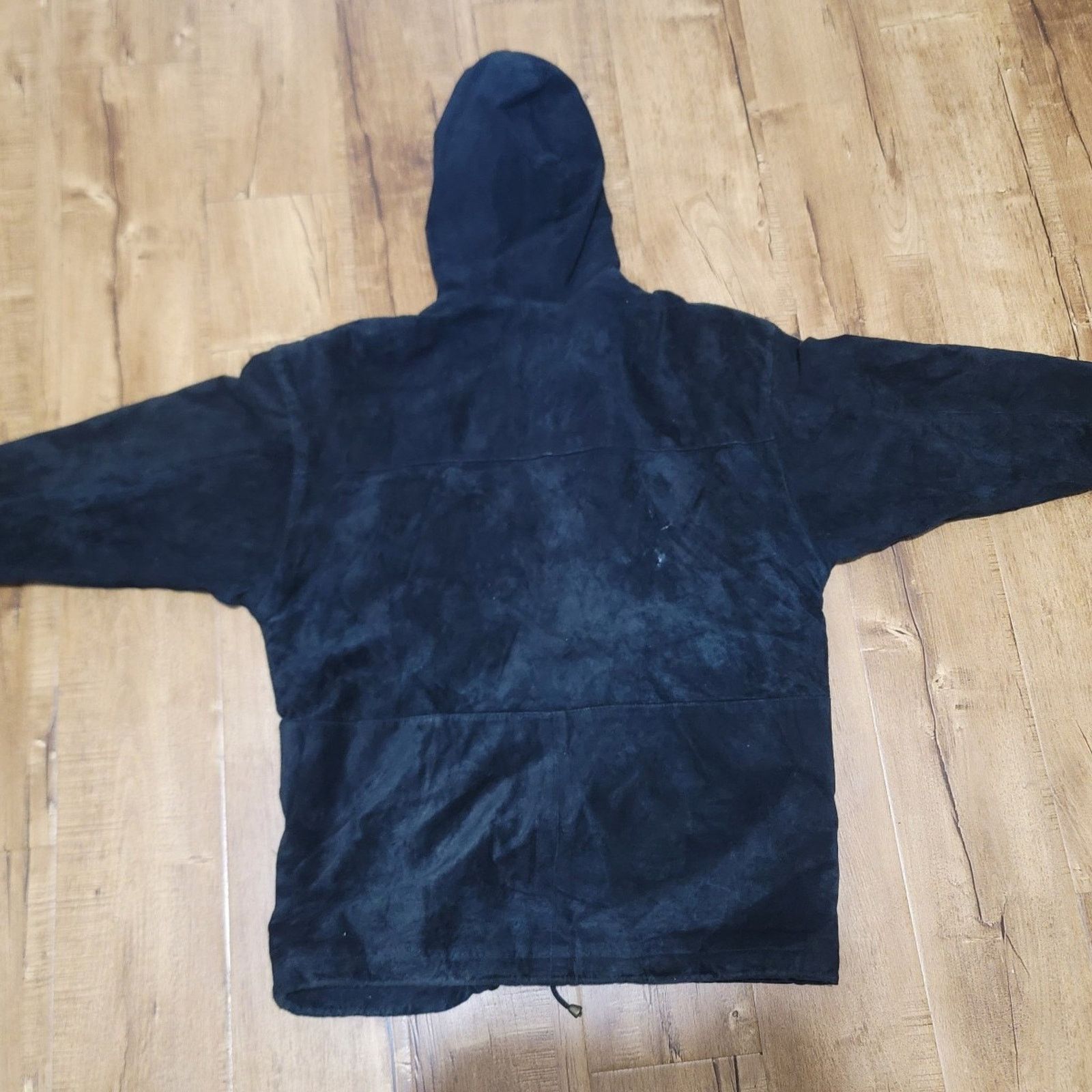 The Unbranded Brand Vtg Michael Joseph Hooded Suede Leather Parka Jacket Size US M / EU 48-50 / 2 - 2 Thumbnail
