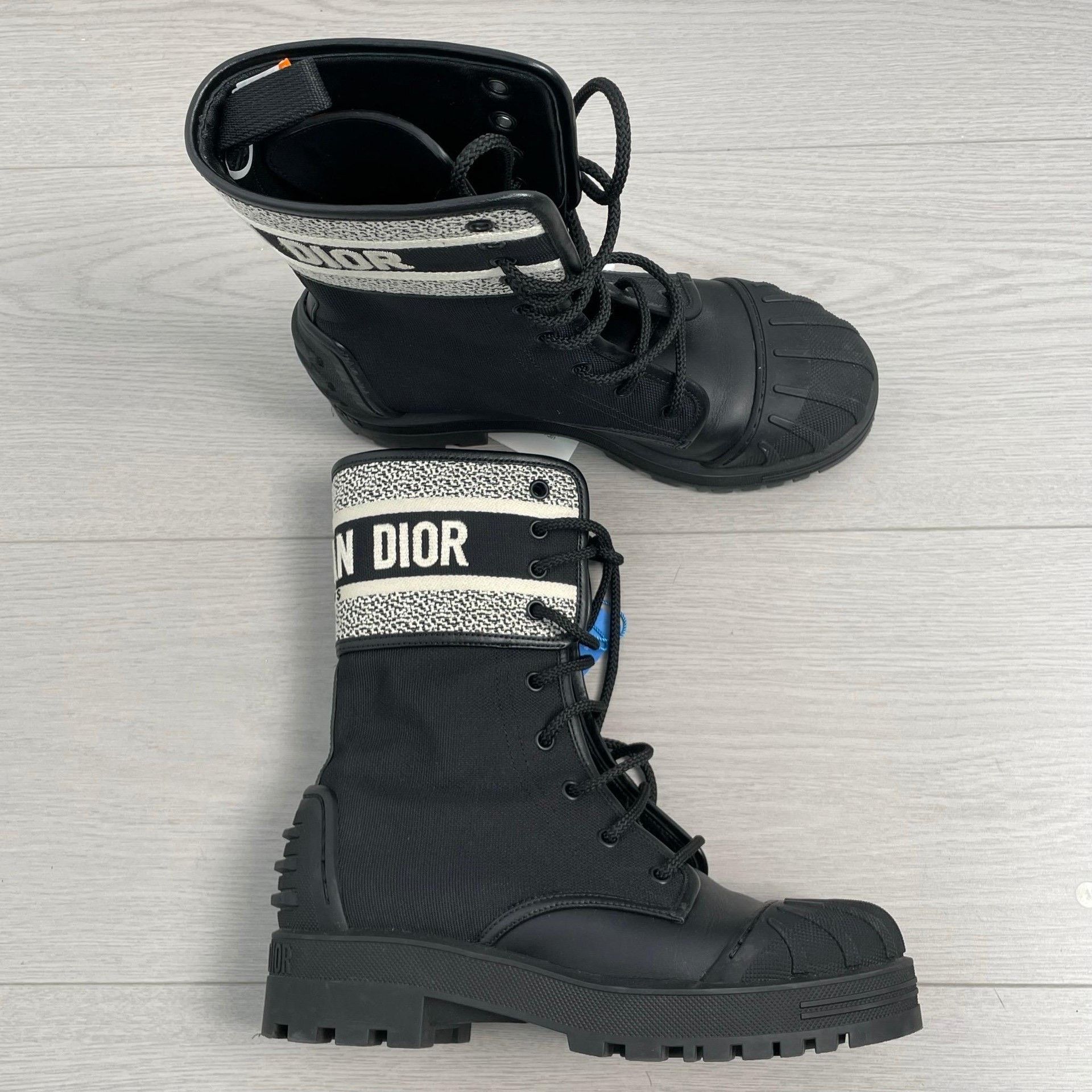 Dior Dior Embroidered Black Boots 37 Women Size US 6.5 / IT 36.5 - 1 Thumbnail
