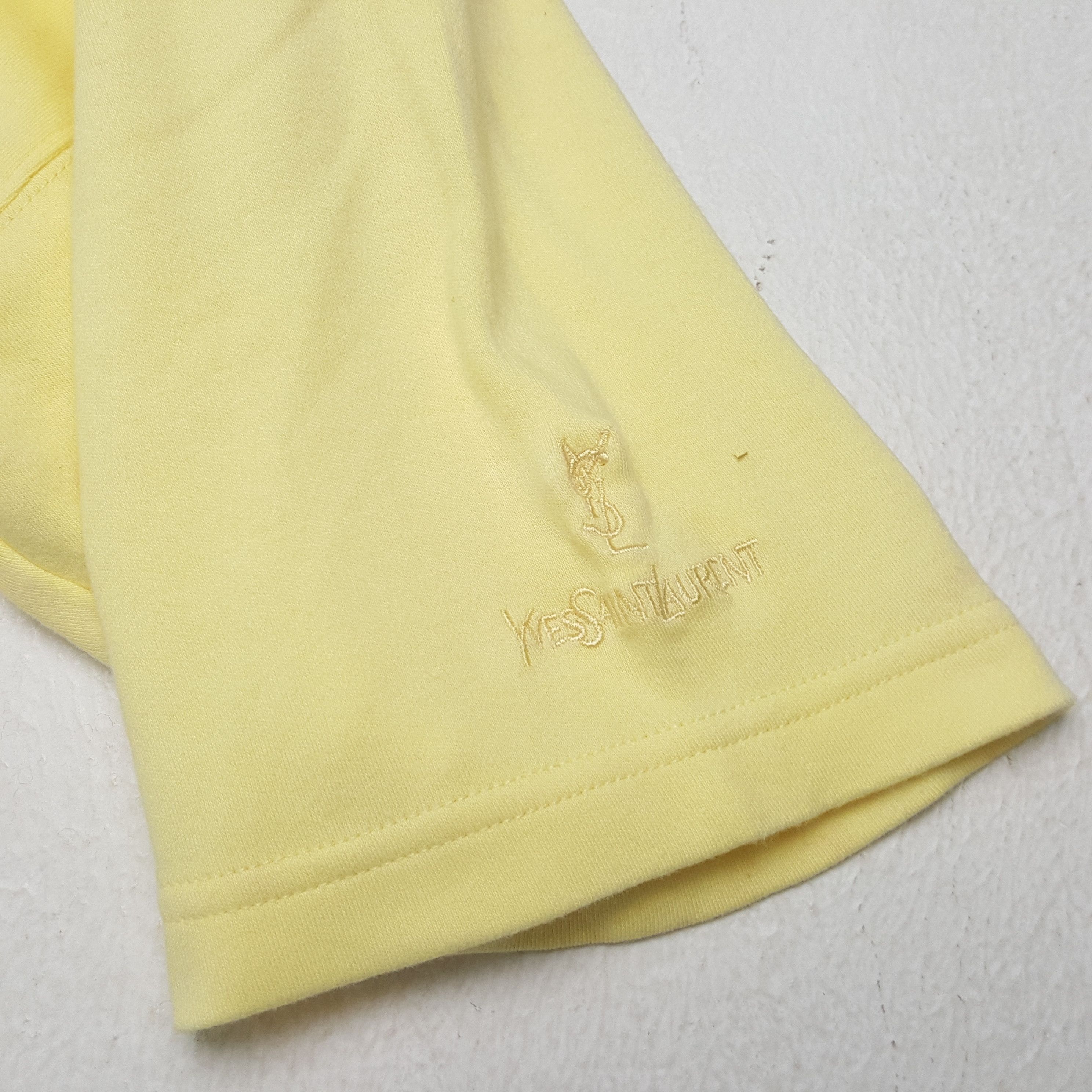 Vintage × Yves Saint Laurent YVES SAINT LAURENT YSL Spellout Design Tshirt Size US M / EU 48-50 / 2 - 7 Thumbnail