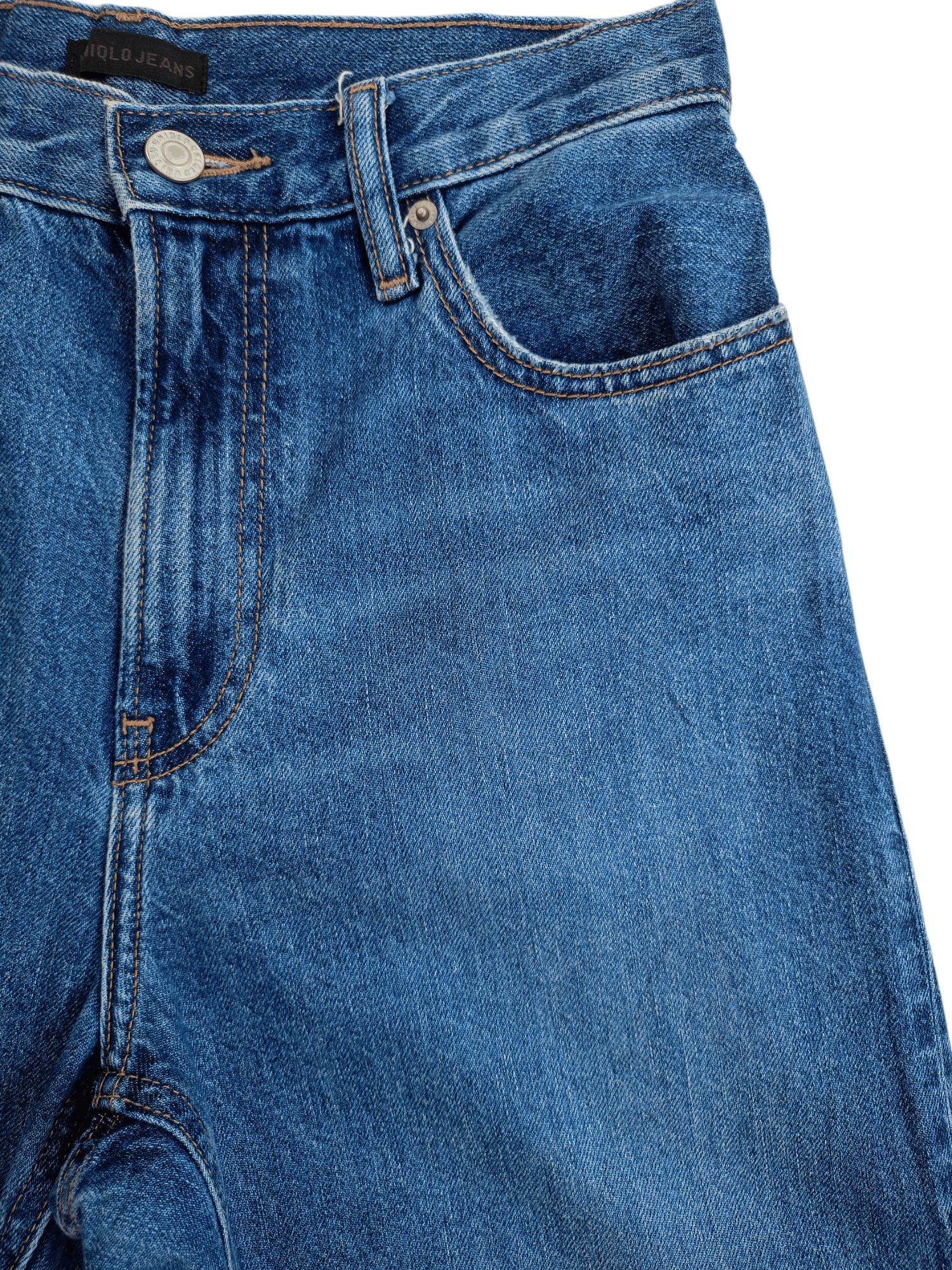 Kaihara Denim × Uniqlo × Vintage UNIQLO Regular, Straight Cut Vintage Denim Size 24" / US 00 / IT 34 - 4 Thumbnail