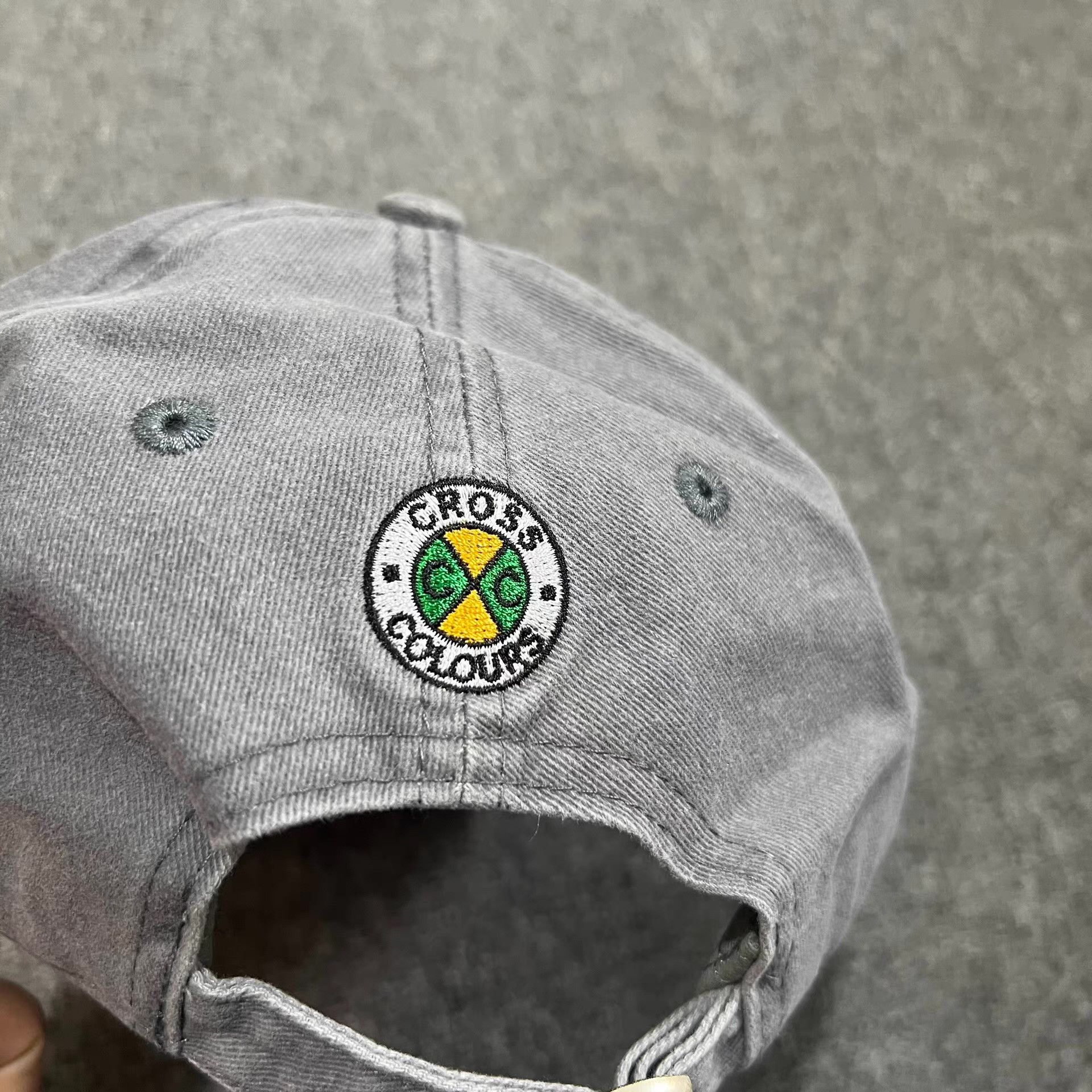 Cross Colours Cross Colours Washed Vintage Curved Brim Baseball Cap Q7 Size ONE SIZE - 5 Thumbnail