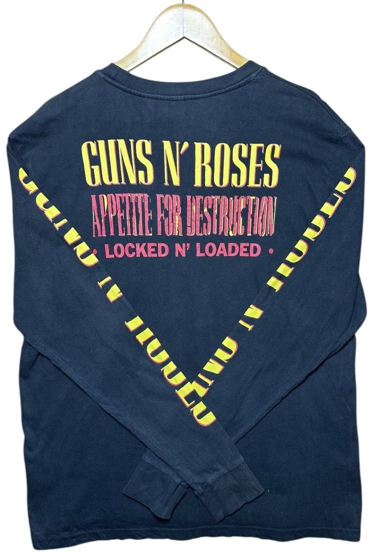 Guns N' Roses × H&M × Vintage Guns N Roses Small Black Longsleeve Appetite For Destruction Size US XL / EU 56 / 4 - 8 Thumbnail