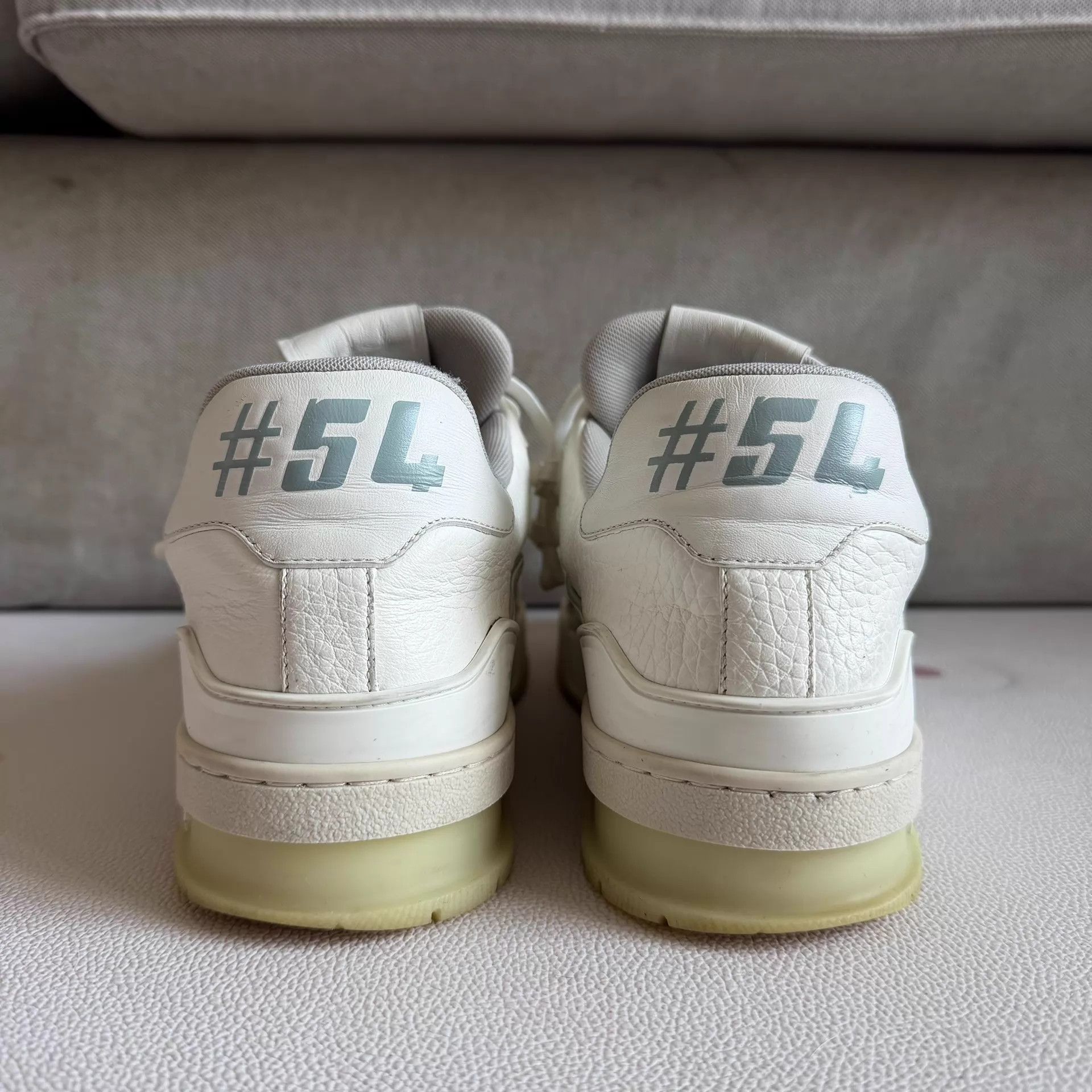 Louis Vuitton LV White Cement Trainer US6/EU40 Uncleaned w/Box Size US 7 / EU 40 - 3 Thumbnail