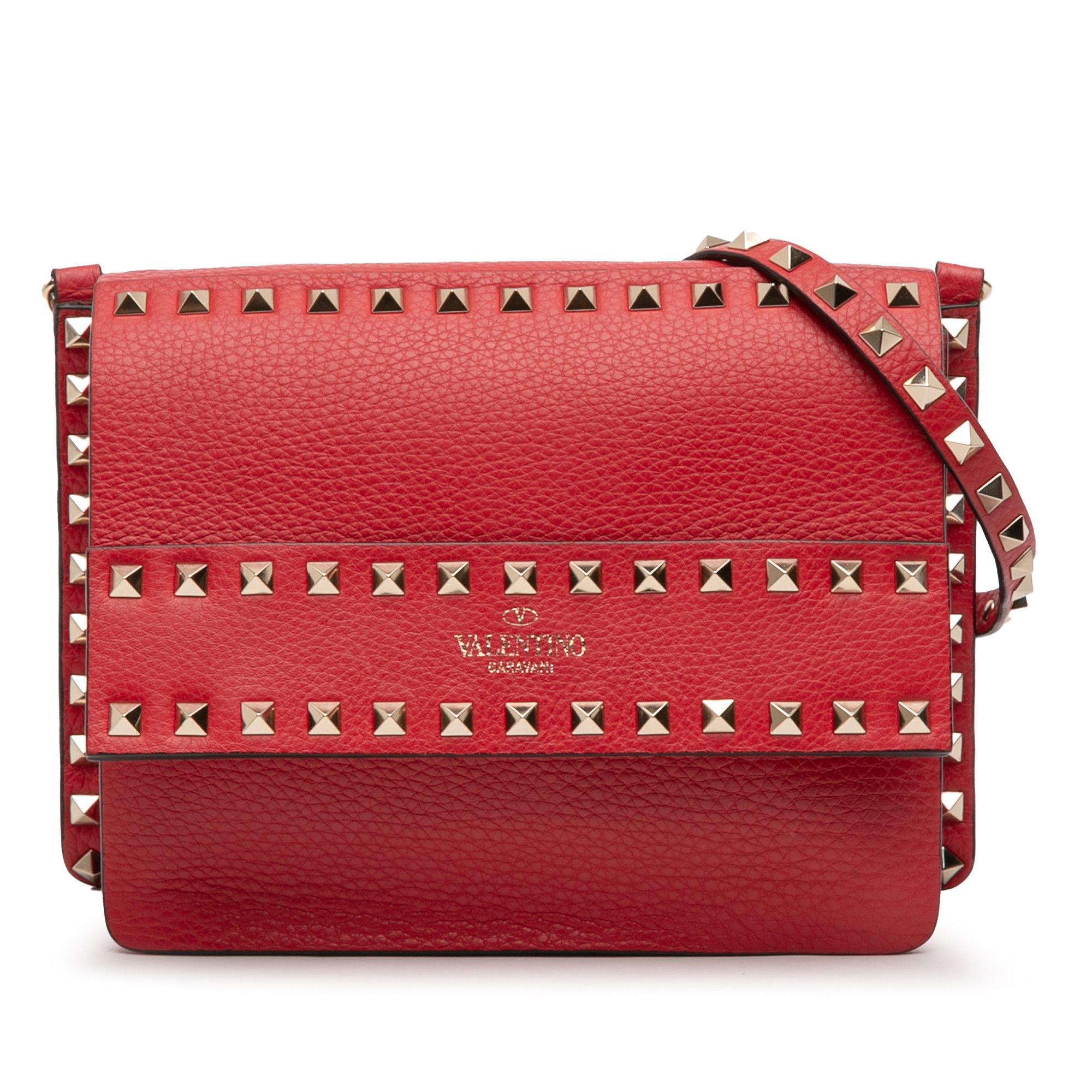 Valentino Valentino Small Grained Calfskin Rockstud Crossbody Size ONE SIZE - 1 Thumbnail