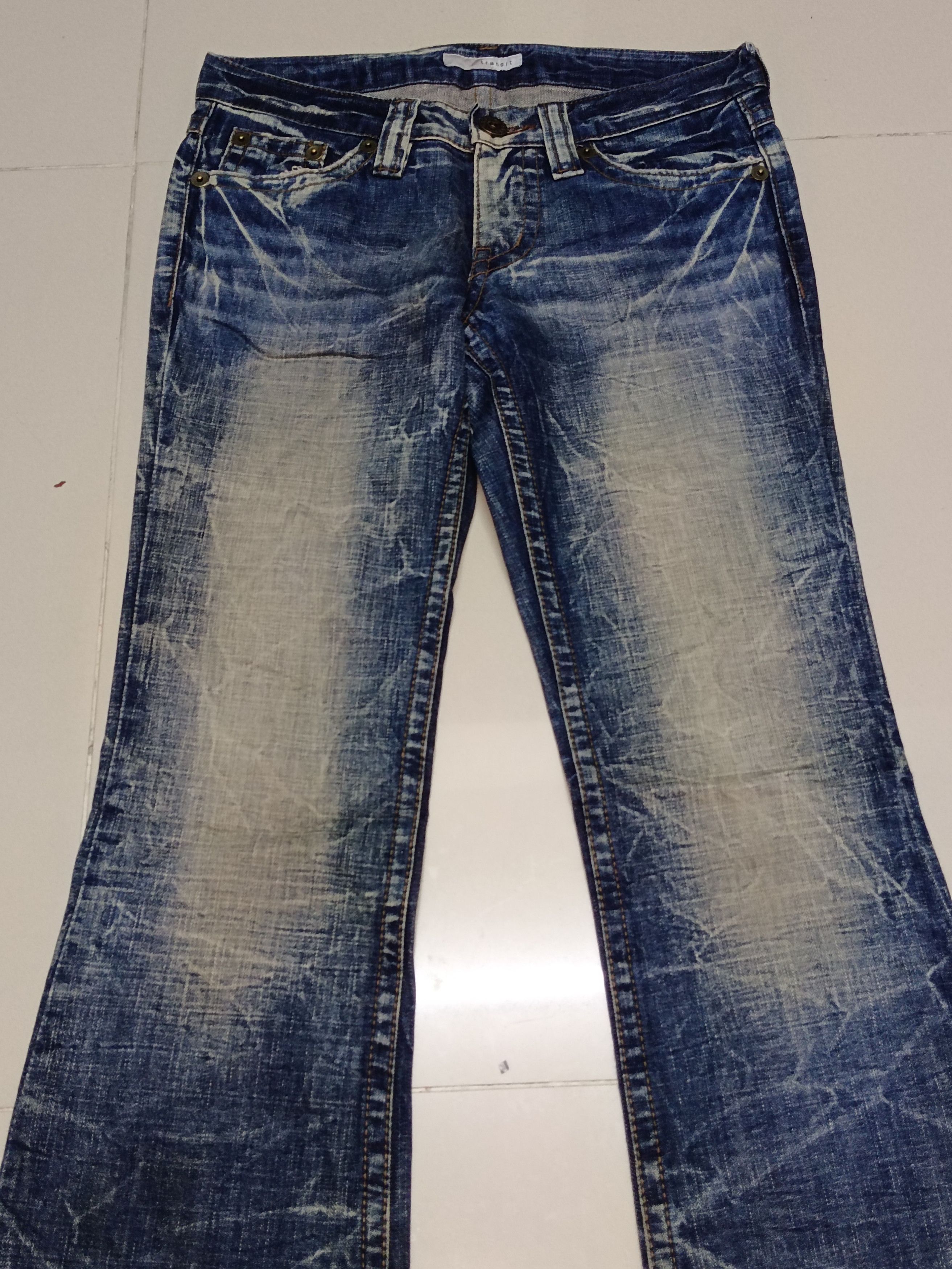 If Six Was Nine Japanese 2Yk Flare Distressed Jeans Size US 30 / EU 46 - 2 Thumbnail