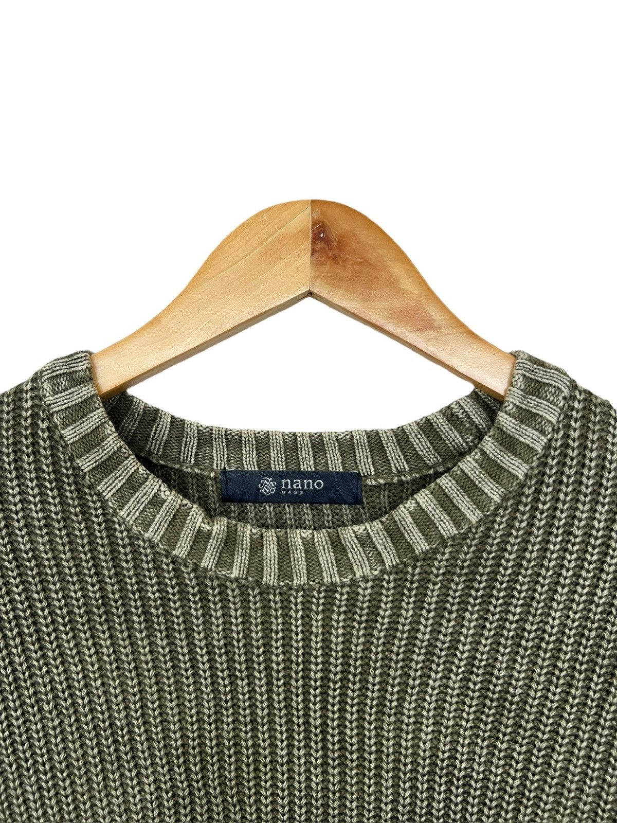 Japanese Brand Nano Universe Japan Distressed Sunfaded Knitwear Sweater Size US M / EU 48-50 / 2 - 4 Thumbnail