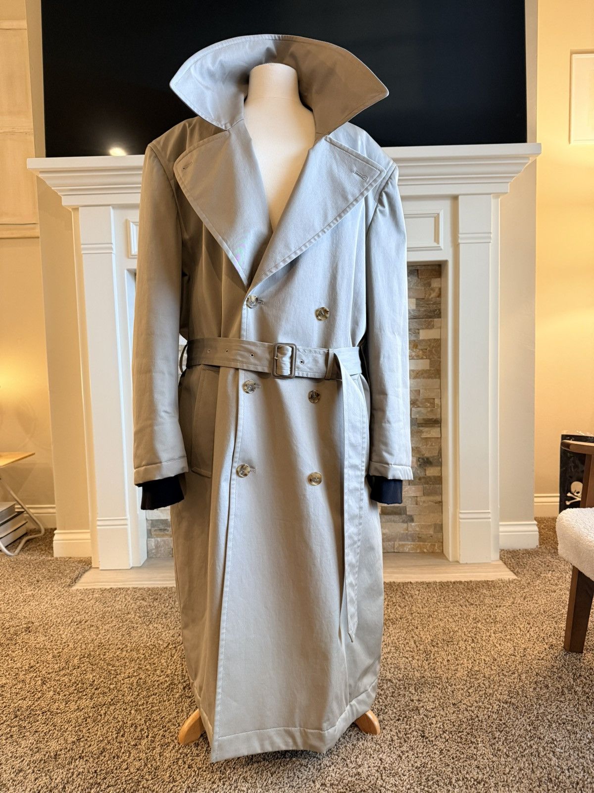 Maison Margiela Maison Margiela MM6 Double-Breasted Trench Top Coat 52 Size US L / EU 52-54 / 3 - 8 Thumbnail