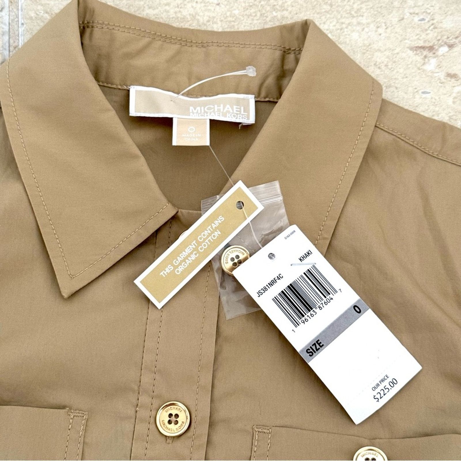 Michael Kors NWT!! MICHAEL KORS Dress, Khaki, Size 0 Size XS / US 0-2 / IT 36-38 - 11 Thumbnail
