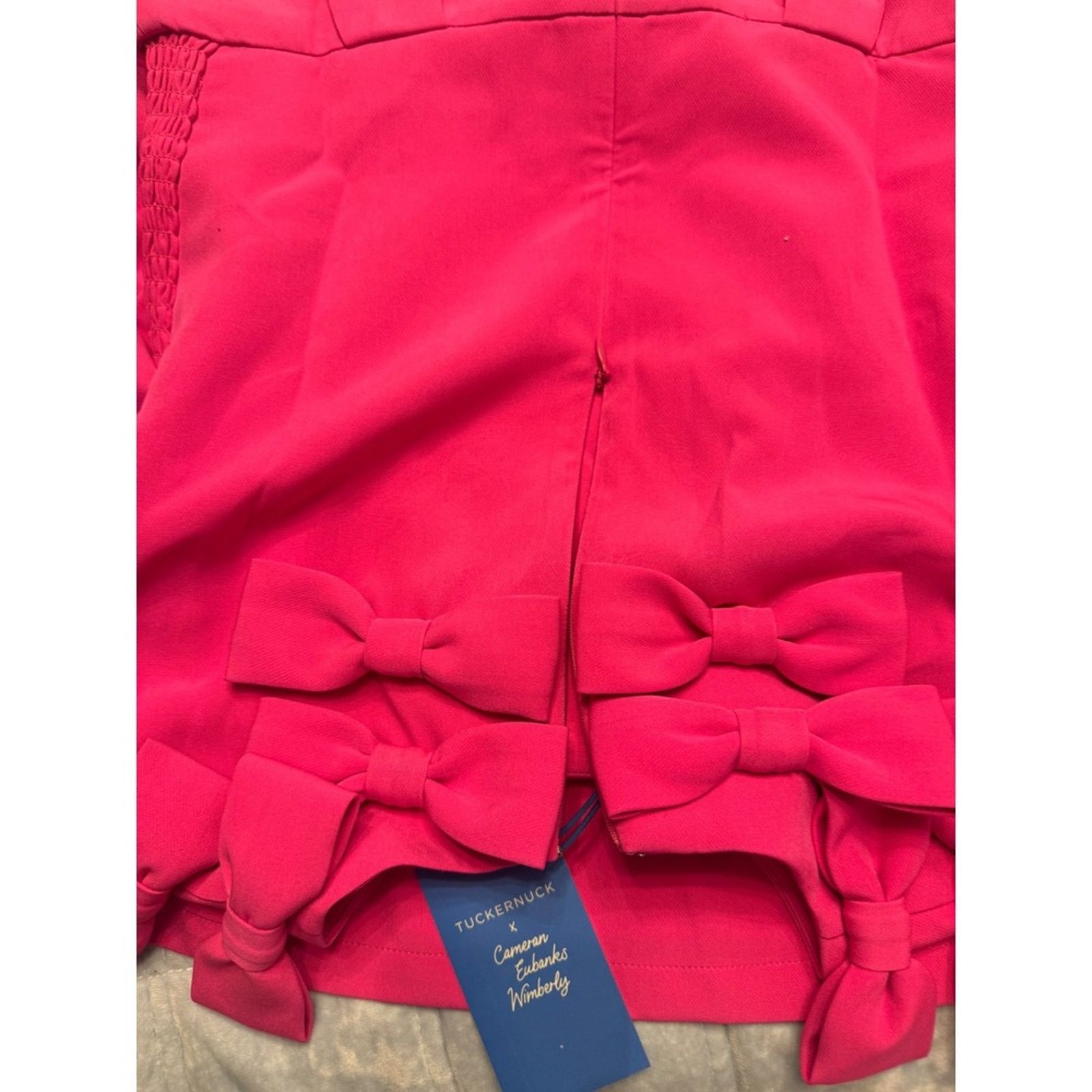 Roberta di Camerino Tuckernuck x Cameron Eubanks Wimberly Pink Bow –Small NWT Size S / US 4 / IT 40 - 6 Thumbnail