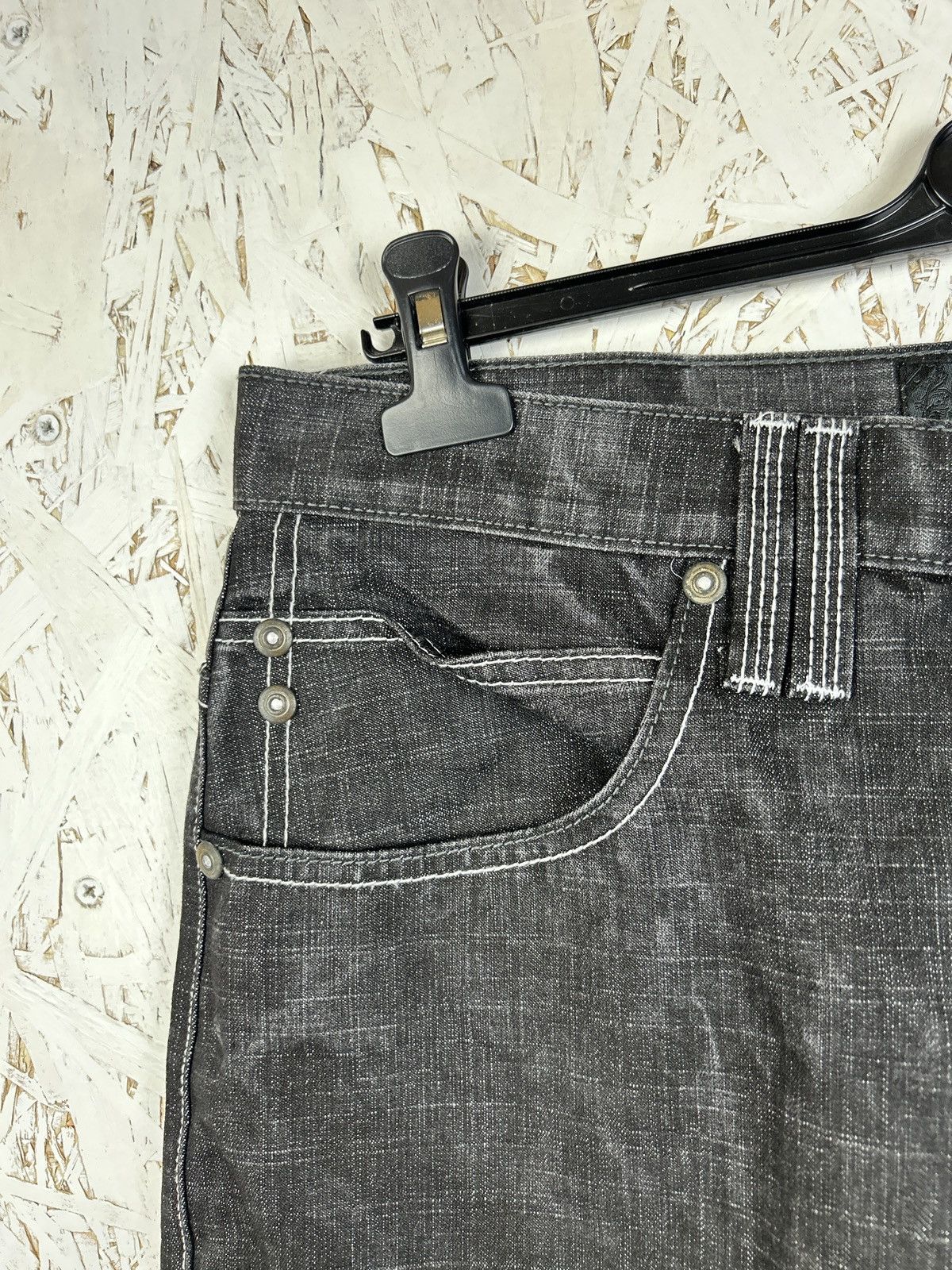 Southpole Vintage Southpole Viva La Lucha Flame Pocket Denim Jeans 38 Size US 38 / EU 54 - 4 Thumbnail