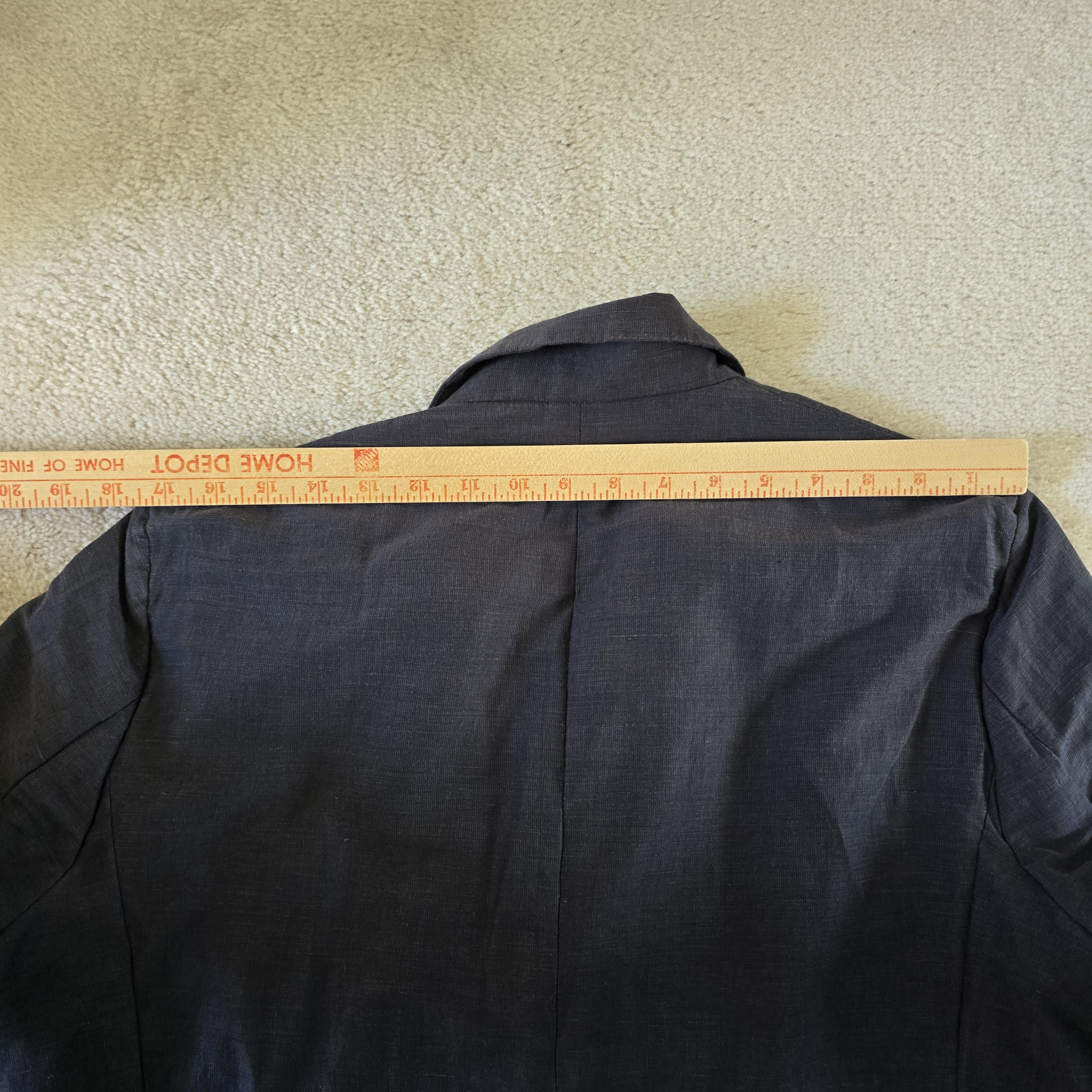Outlier Outlier Injex Blazer RD Charcoal Gray Injected Linen Size 40R - 7 Thumbnail