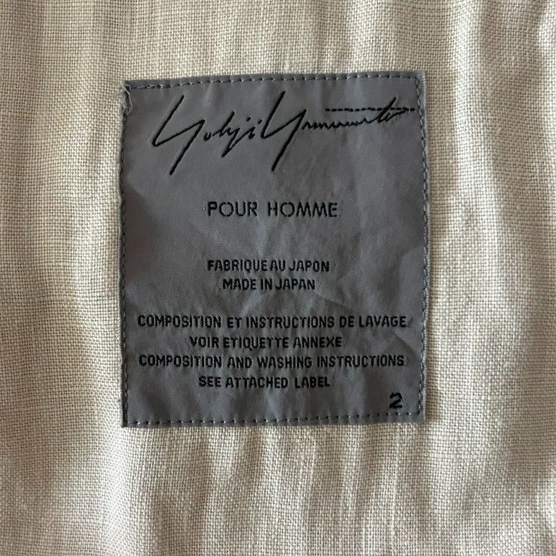 Yohji Yamamoto Yohji Yamamoto Yohji Yamamoto Linen Coat for Men Size US M / EU 48-50 / 2 - 4 Thumbnail