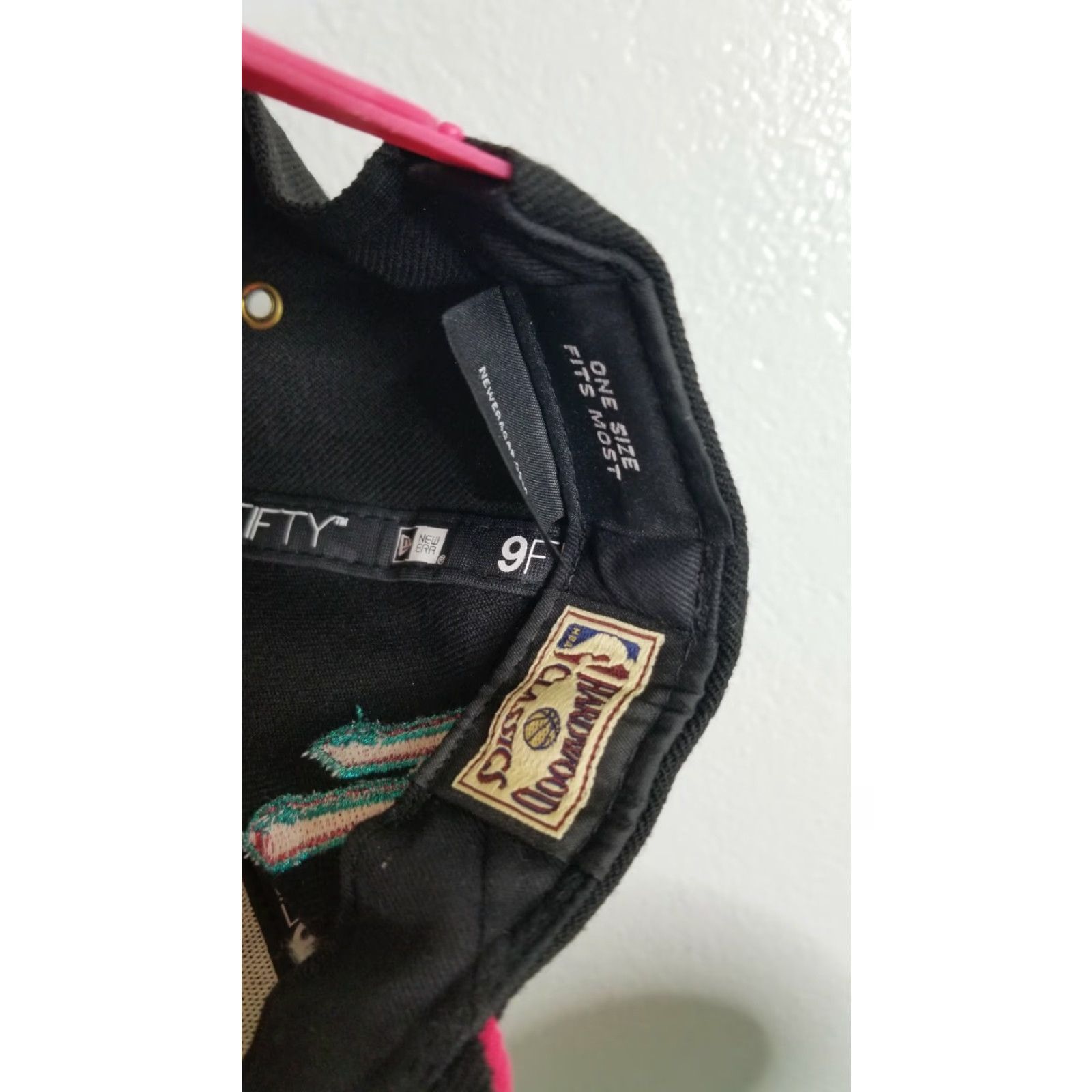 New Era New Era Hat Mens Adjustable San Antonio Spurs Neon Pink Black Snapback Size ONE SIZE - 2 Thumbnail