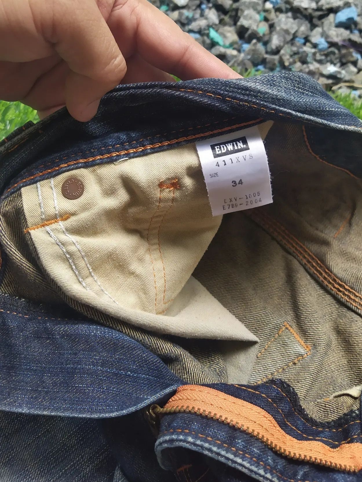 Edwin Edwin Exclusive Vintage 411XVS Jeans Buckle Back Size US 37 - 7 Thumbnail