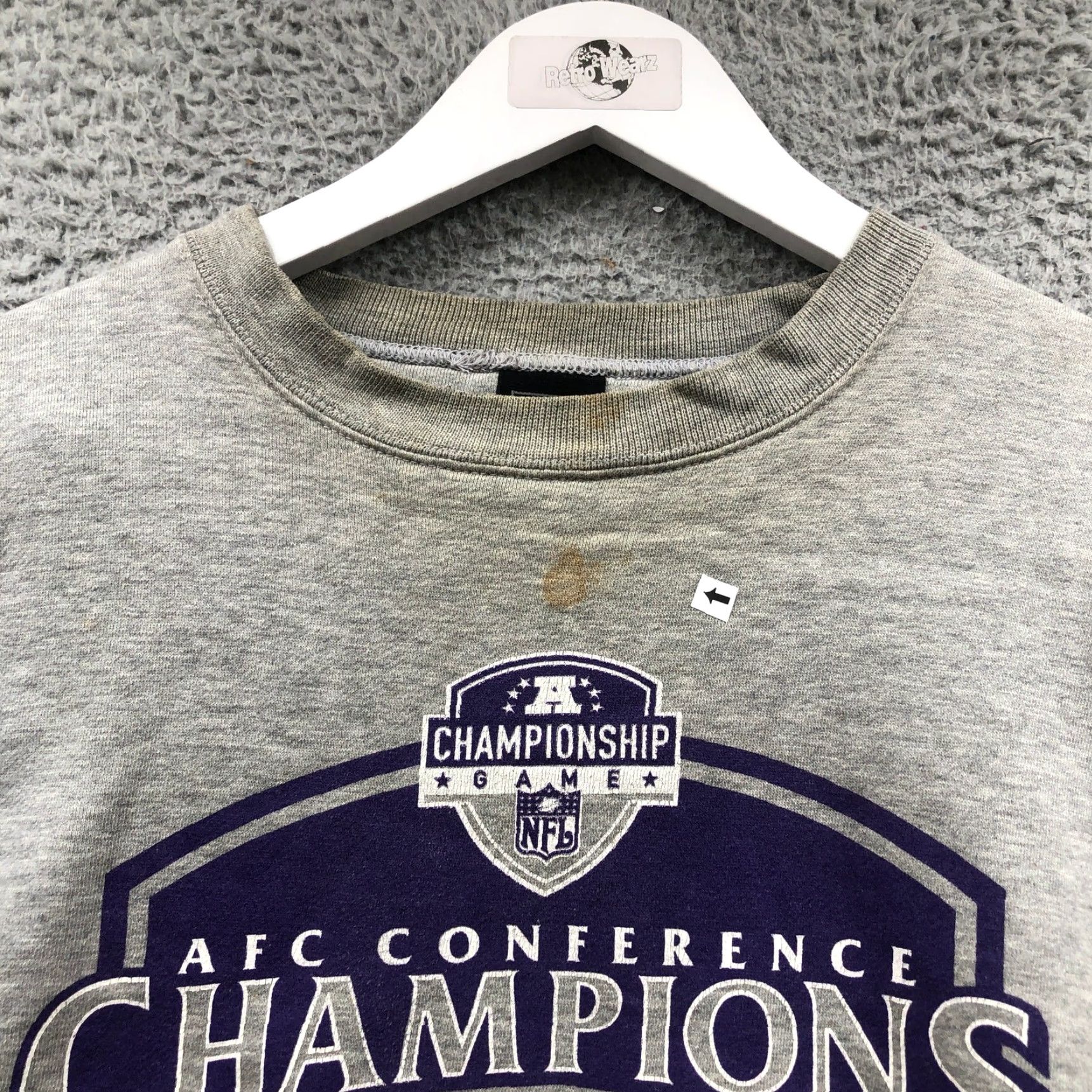 Nike VINTAGE Nike Baltimore Ravens Super Bowl XXXV Sweatshirt Mens Large Gray Crew Neck Long Sleeve 2001 L Graphic Logo Ravens 90s Retro Size US L / EU 52-54 / 3 - 5 Thumbnail