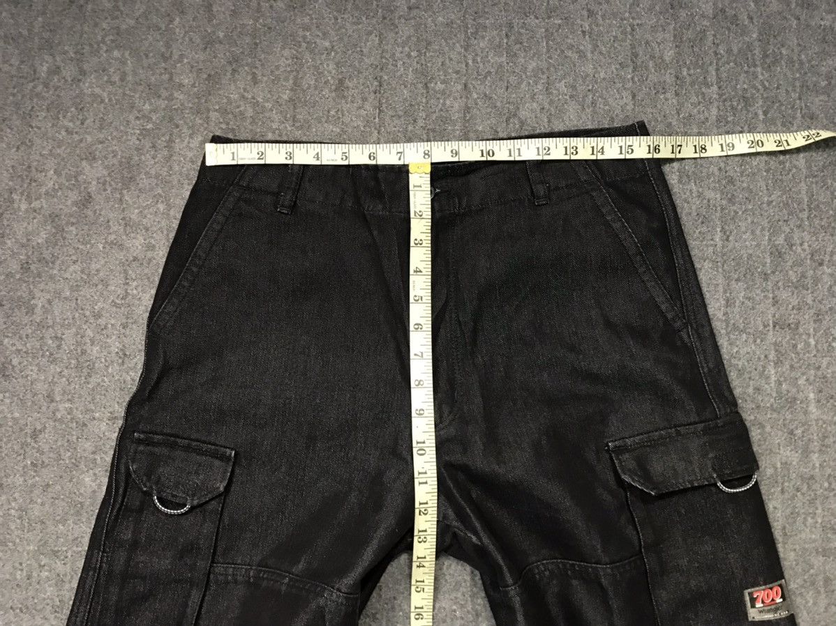 Japanese Brand Wrangler 700 Series Multipockets Denim Baggy Super Black Size US 32 / EU 48 - 9 Thumbnail