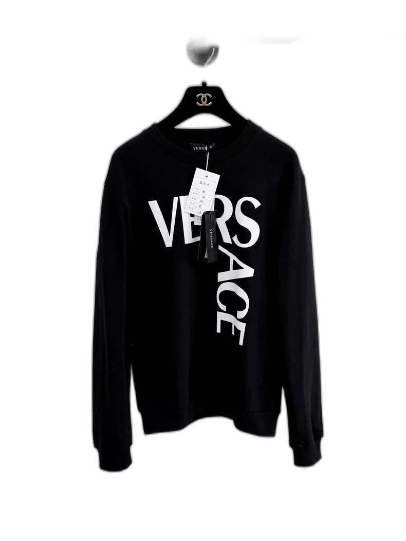 Versace Versace Black Sweatshirt with Tags Size L / US 10 / IT 46 - 1 Thumbnail