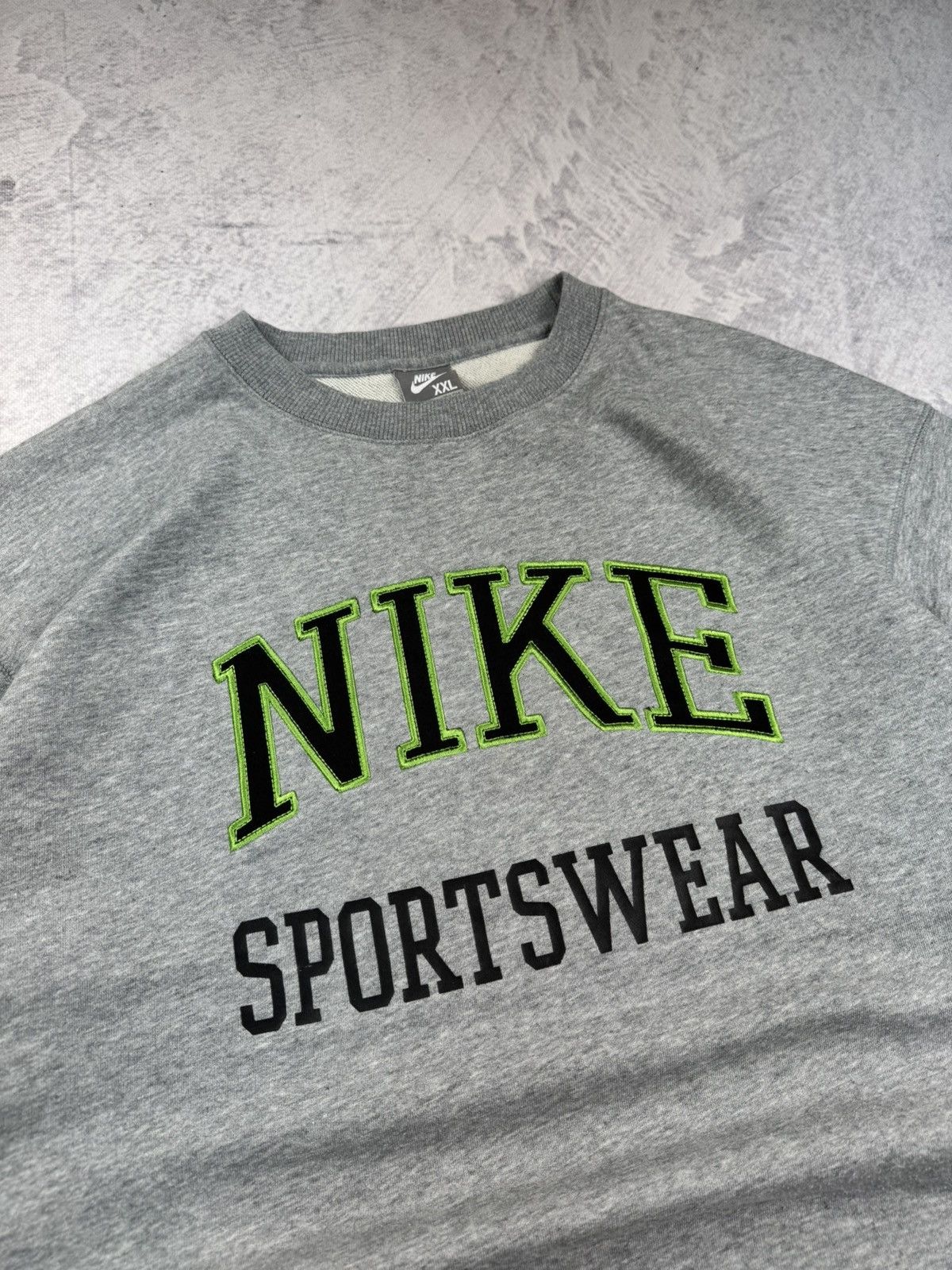 Nike × Vintage NIKE VINTAGE CENTER LOGO OVERSIZE BOXY SWEATSHIRT Size US XXL / EU 58 / 5 - 3 Thumbnail