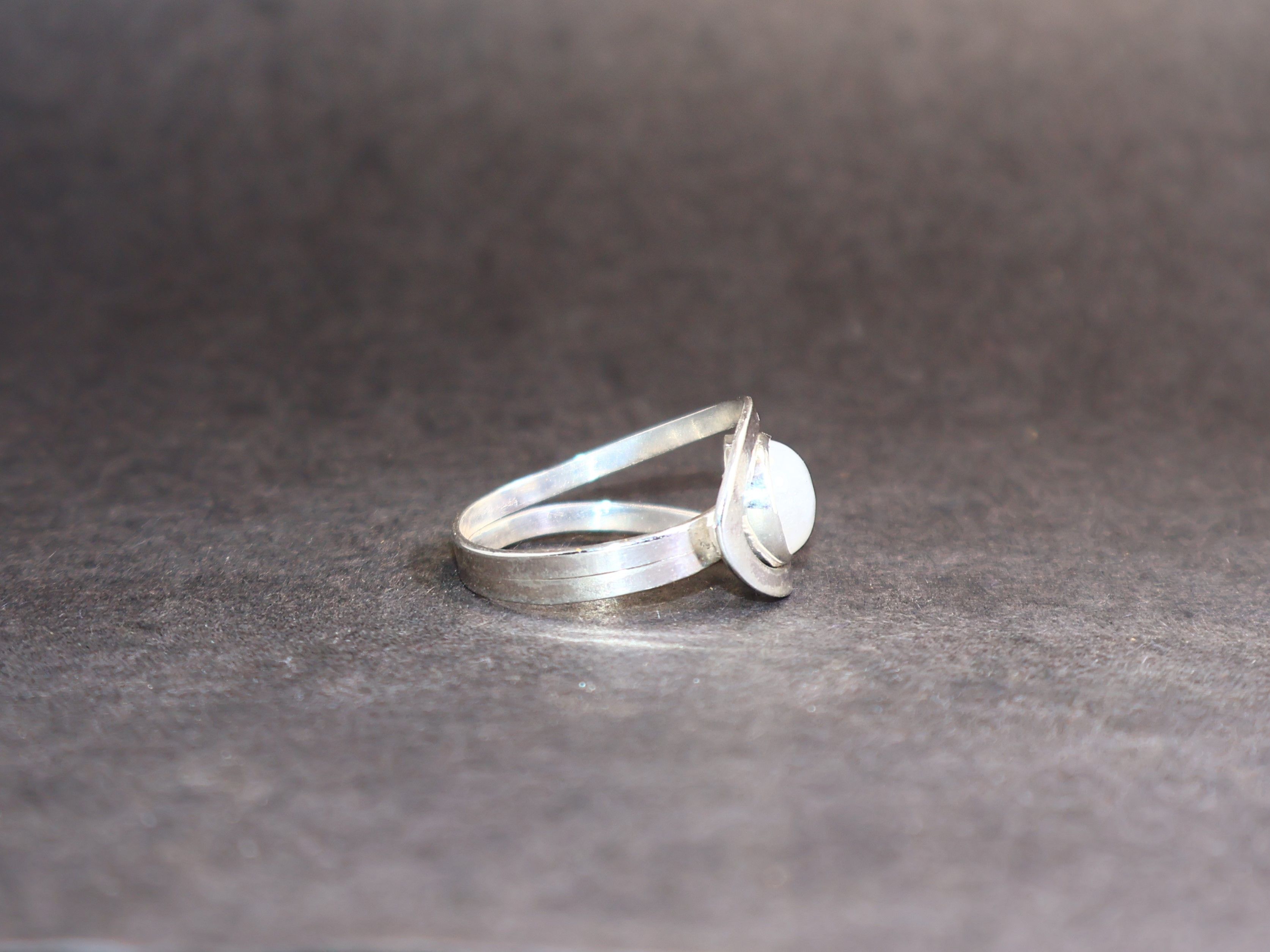 Handmade Moonstone ring. 925 Sterling Silver Ring, Handmade Boho Ring Size ONE SIZE - 6 Thumbnail