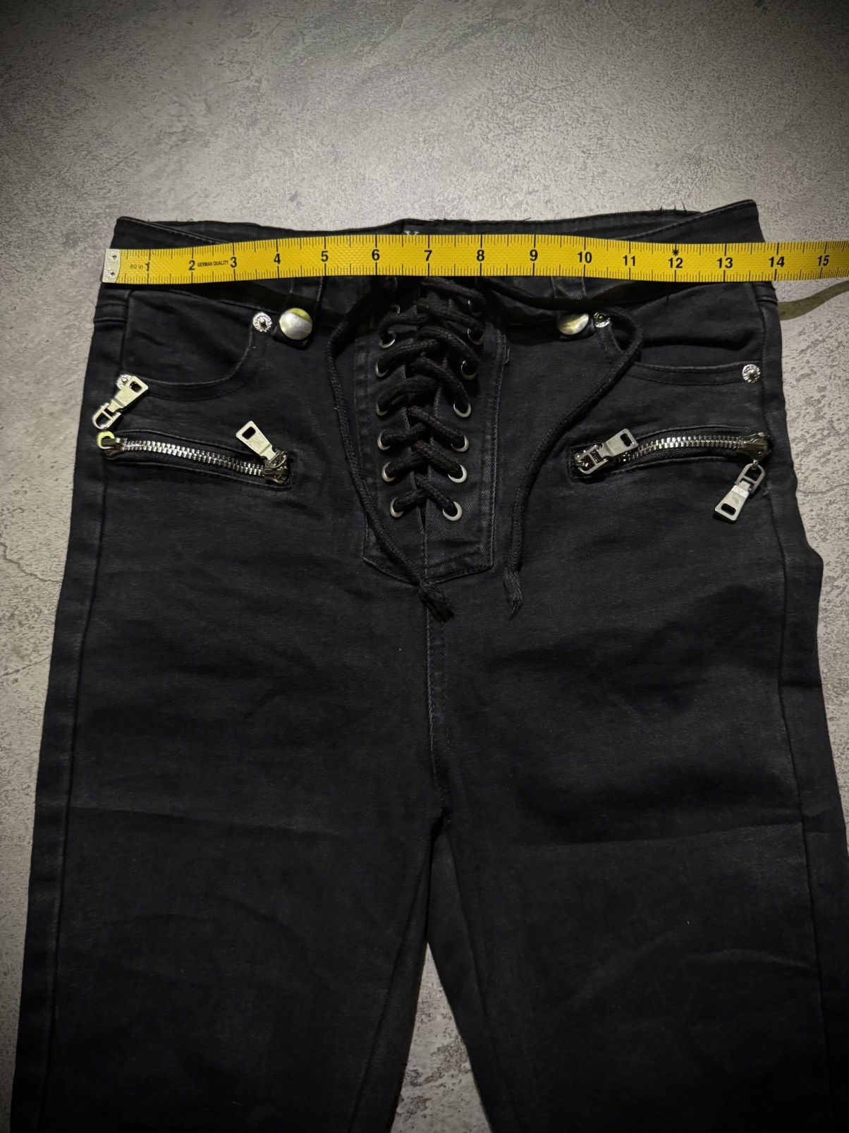 Hysteric Glamour Y2k Yao jin Lace-up Ifsixwasnine style Skinny Jeans Size 27" / US 4 / IT 40 - 7 Thumbnail