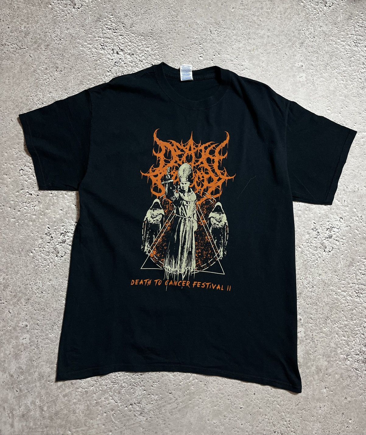 Band Tees × Vintage Death to cancer festival t shirt Size US L / EU 52-54 / 3 - 1 Thumbnail