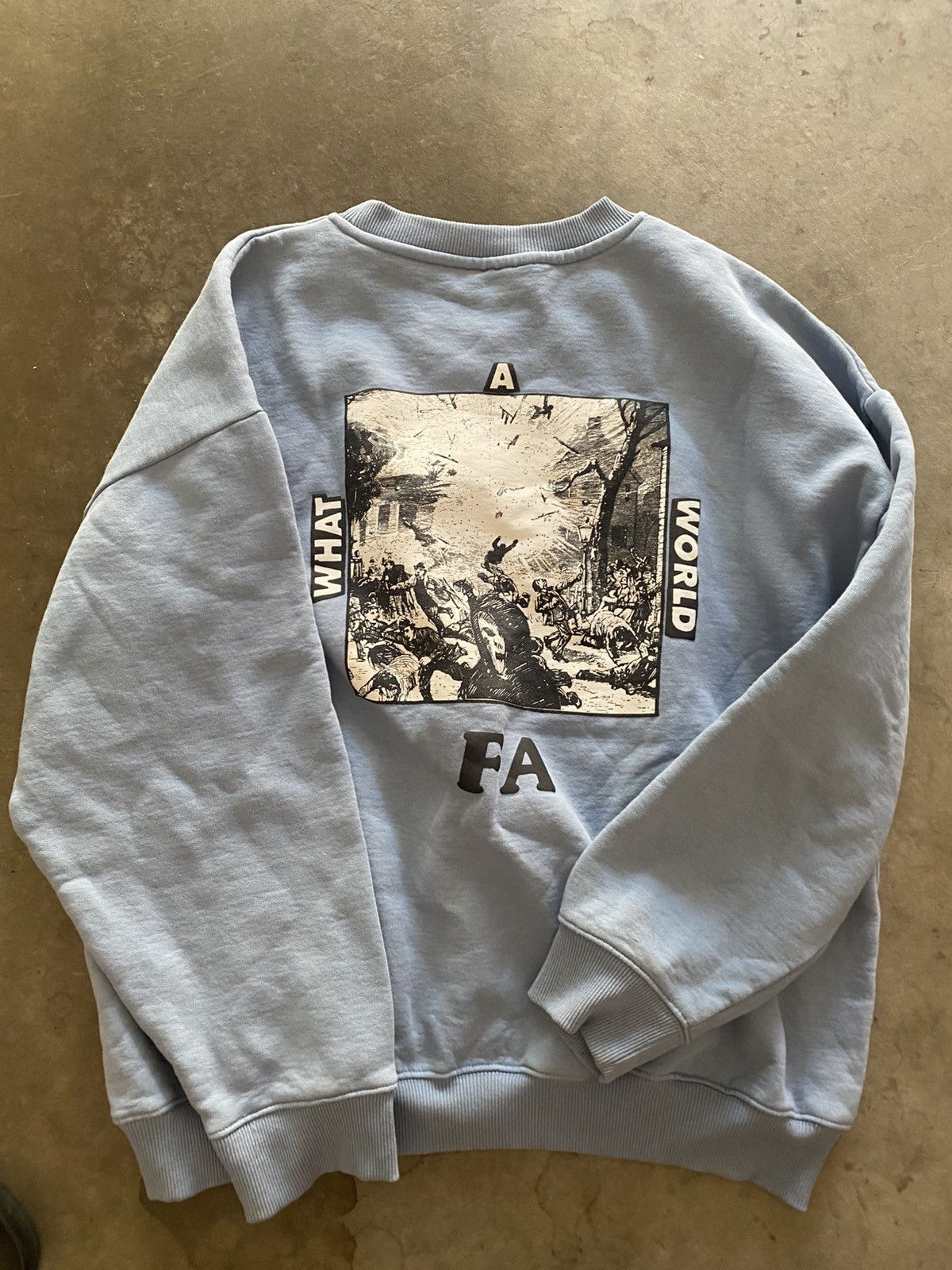 Fucking Awesome Fucking Awesome What a World Crewneck Size US XL / EU 56 / 4 - 4 Thumbnail