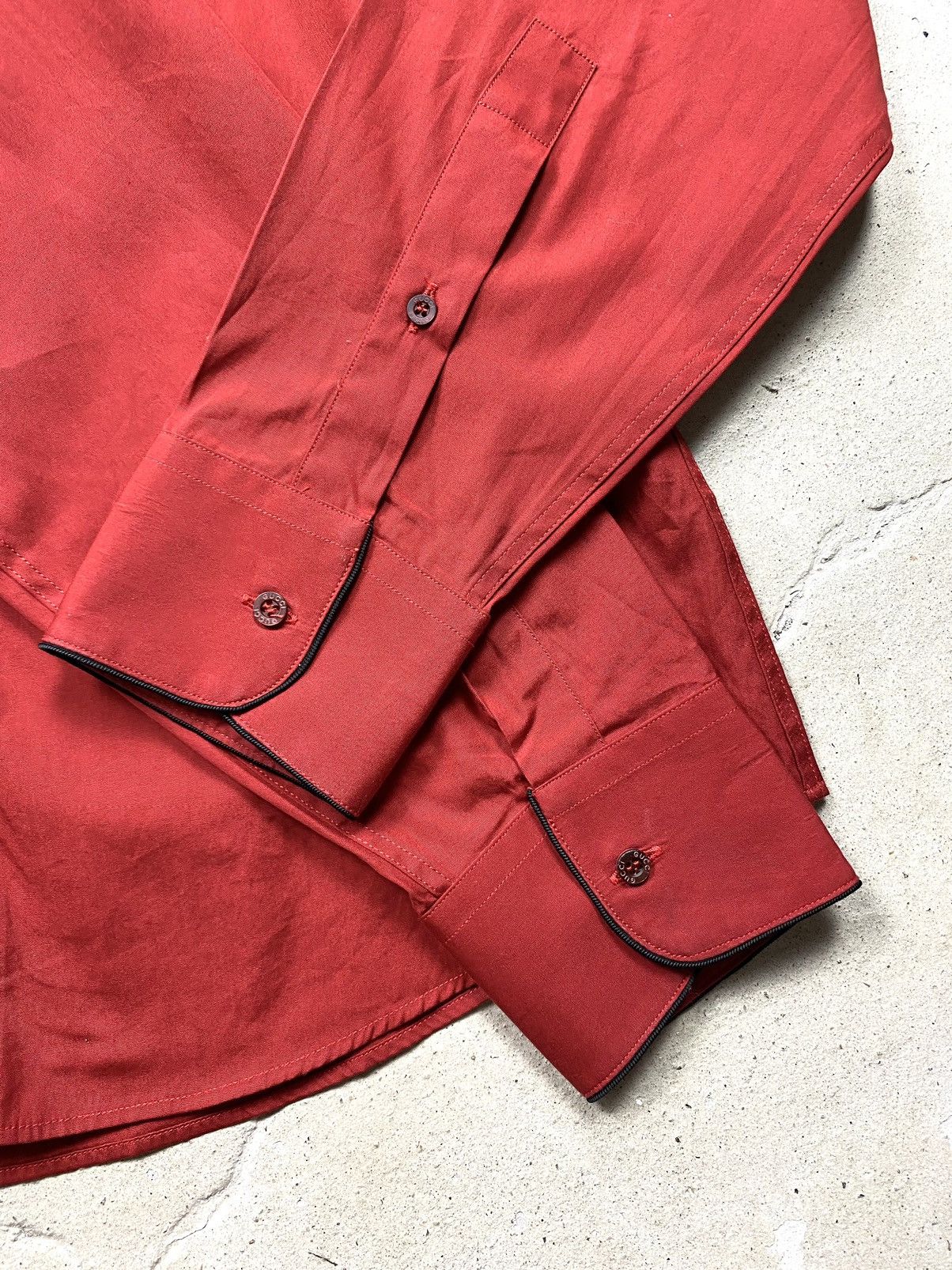 Gucci Gucci Red Shirt Button Up Luxury Designer Size US L / EU 52-54 / 3 - 6 Thumbnail