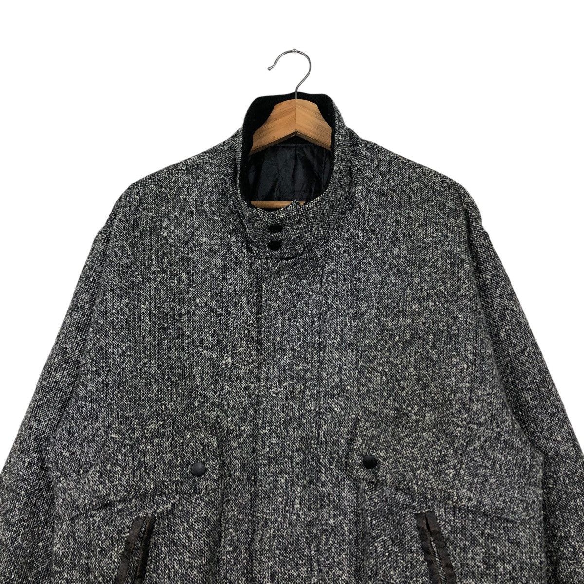 Japanese Brand Vintage Chunky Tweed Flight Jacket Rugged Workwear Aesthetic Size US M / EU 48-50 / 2 - 4 Thumbnail
