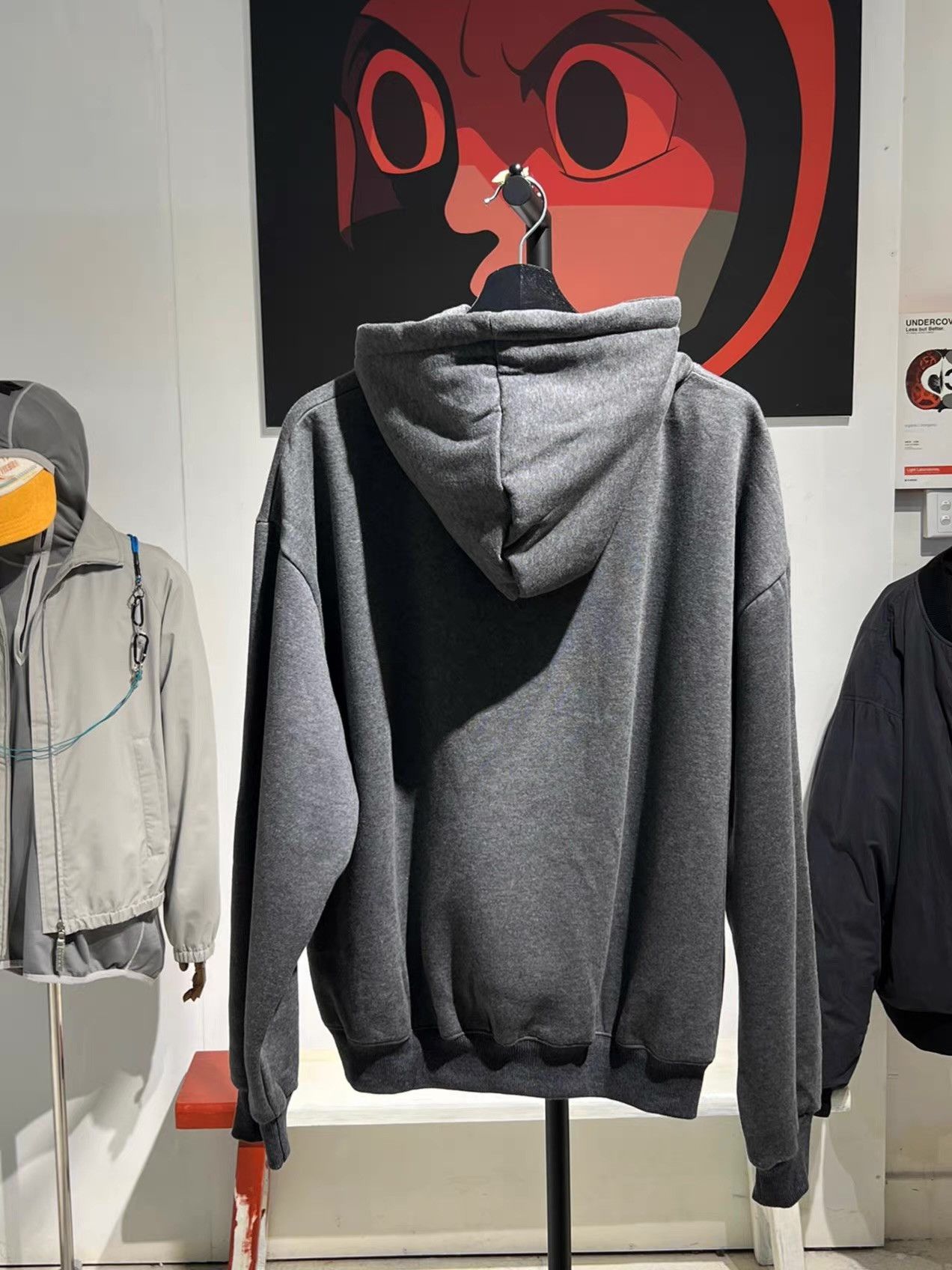 Nike Nike Vintage Dark Gray Embroidered Hoodie Q13 Size US L / EU 52-54 / 3 - 5 Thumbnail