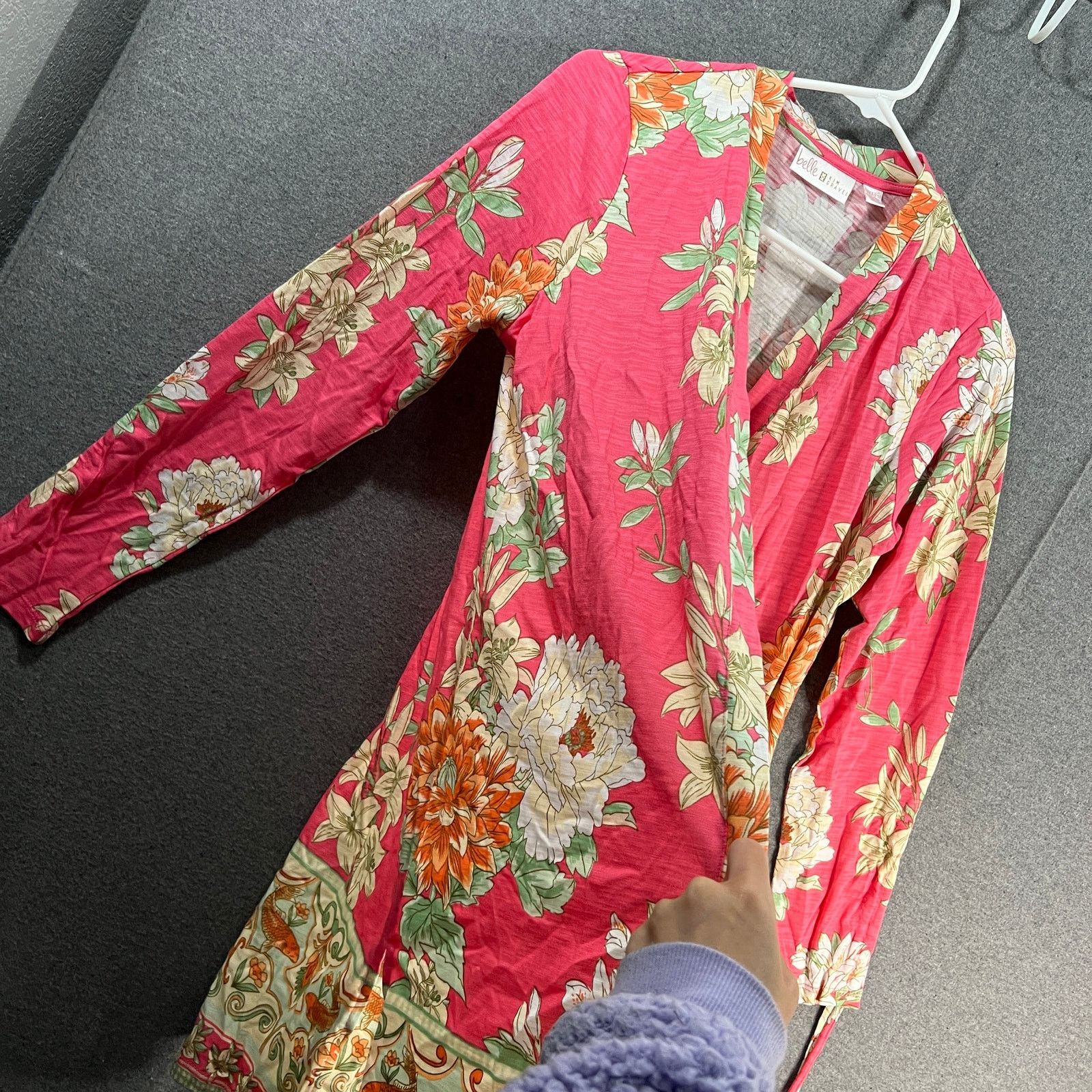 Other Belle by Kim Gravel Slub Knit Don't Be Koi Printed Duster Size XXS / US 00 / IT 34 - 9 Thumbnail