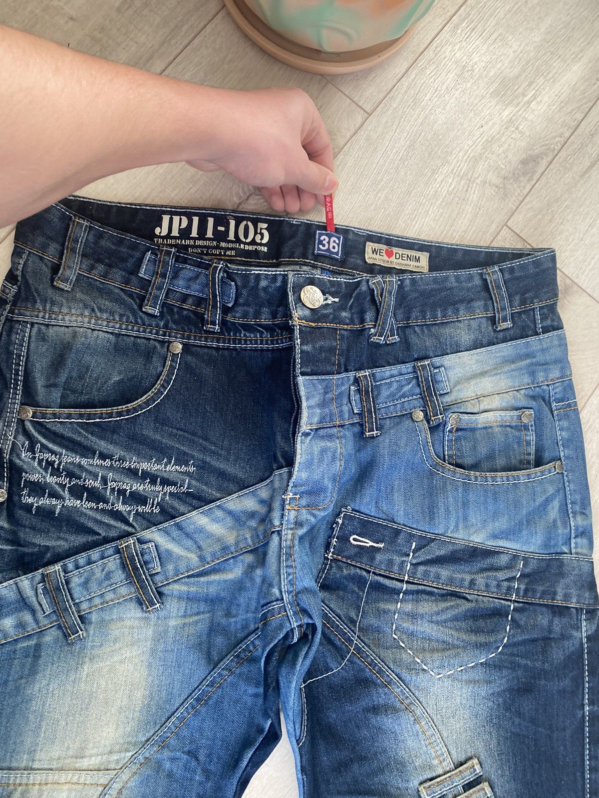 Japanese Brand Vintage Japrag Japanese Avant Garde Jeans Denim Rare Faded Size US 36 / EU 52 - 19 Thumbnail