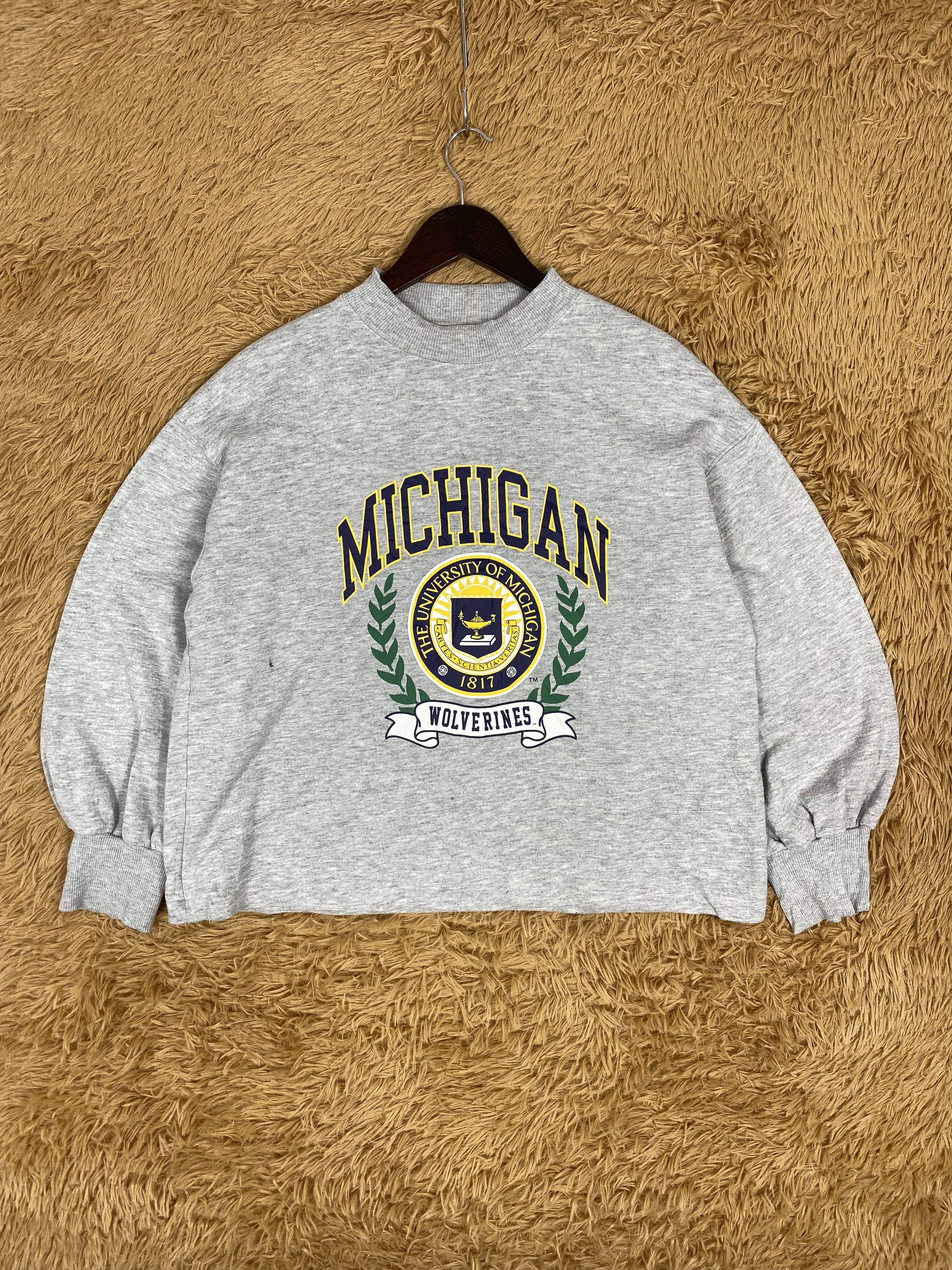 GU Vintage University Of Michigan Sweatshirt PS0032 Size US S / EU 44-46 / 1 - 1 Thumbnail