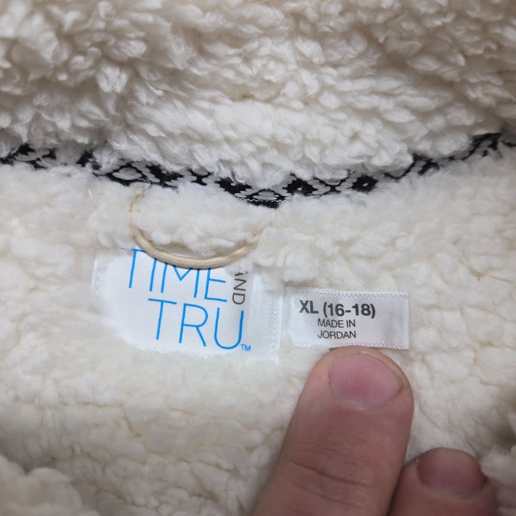 Vintage Time and Tru Sweater XL Womens Ivory 1/4 Zip Pullover Size XL / US 12-14 / IT 48-50 - 5 Thumbnail