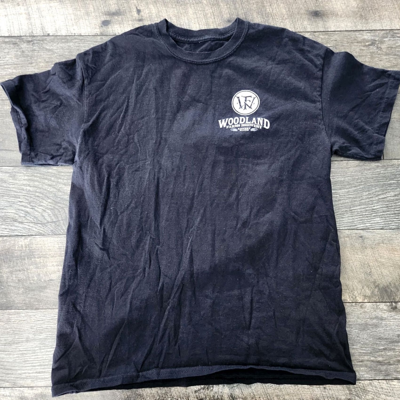 Vintage Woodland Farms Kittery Main T Shirt Tee Mens XL Double-Sided Luchador Graphic Black Cotton Short Sleeve Crew Neck Be er Theme" Size US XL / EU 56 / 4 - 4 Thumbnail