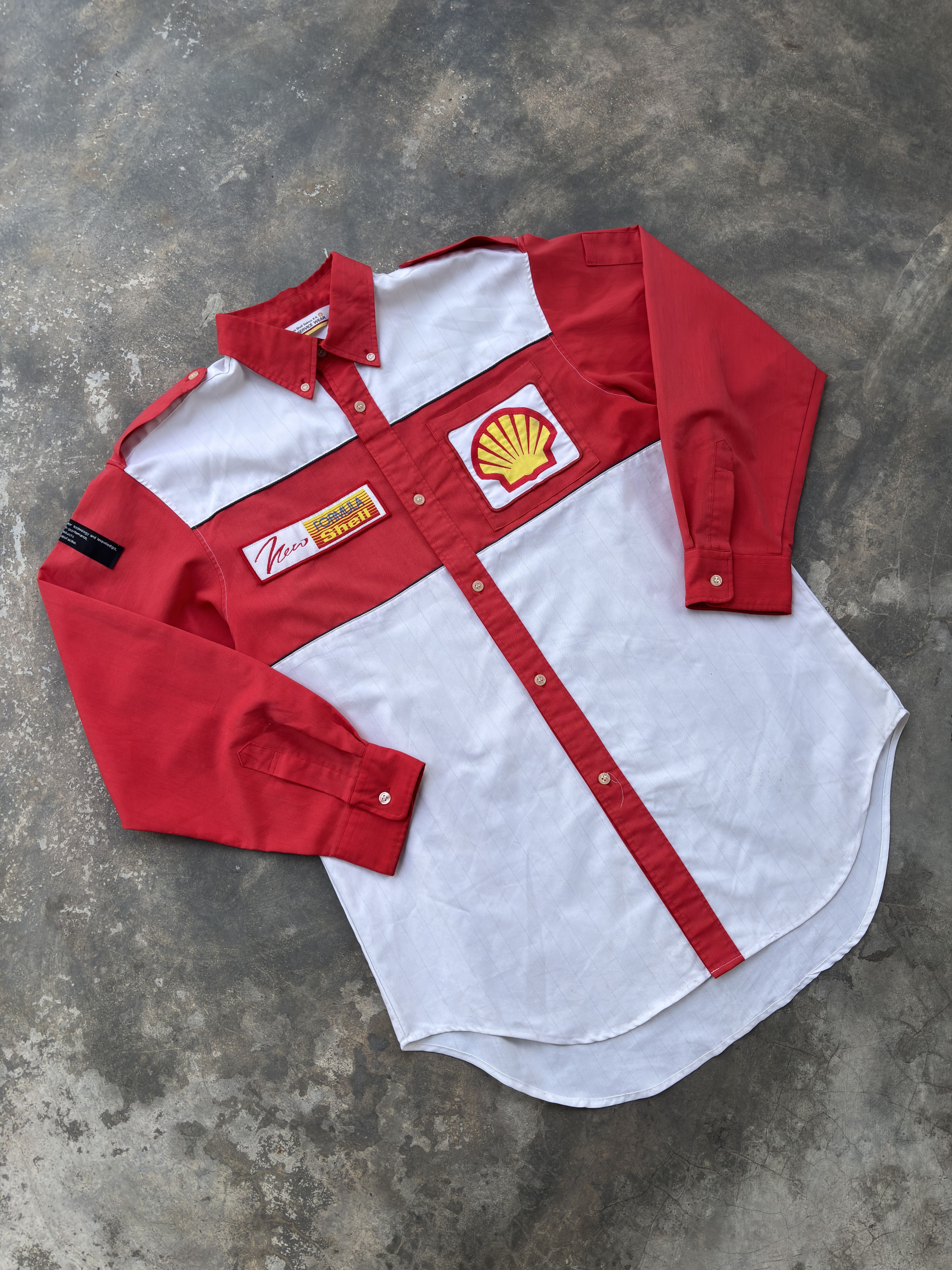 Formula 1 Formula Shell Station Rare Vintage Button Up Workshirt Size US L / EU 52-54 / 3 - 4 Thumbnail